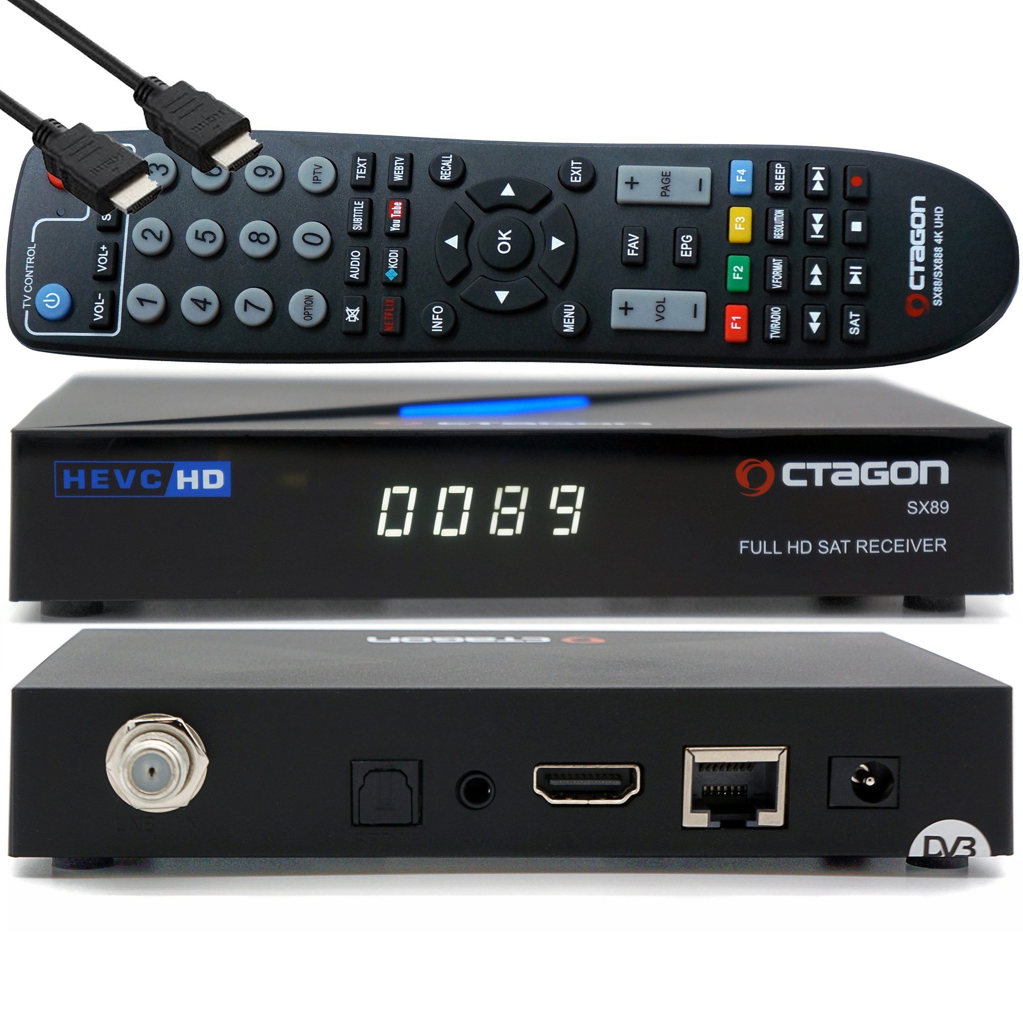 Octagon SX888 SE V2 IPTV Stalker HEVC H.265 SET-TOP-BOX DefineOS TV-Box HD NEU E - Foto 4