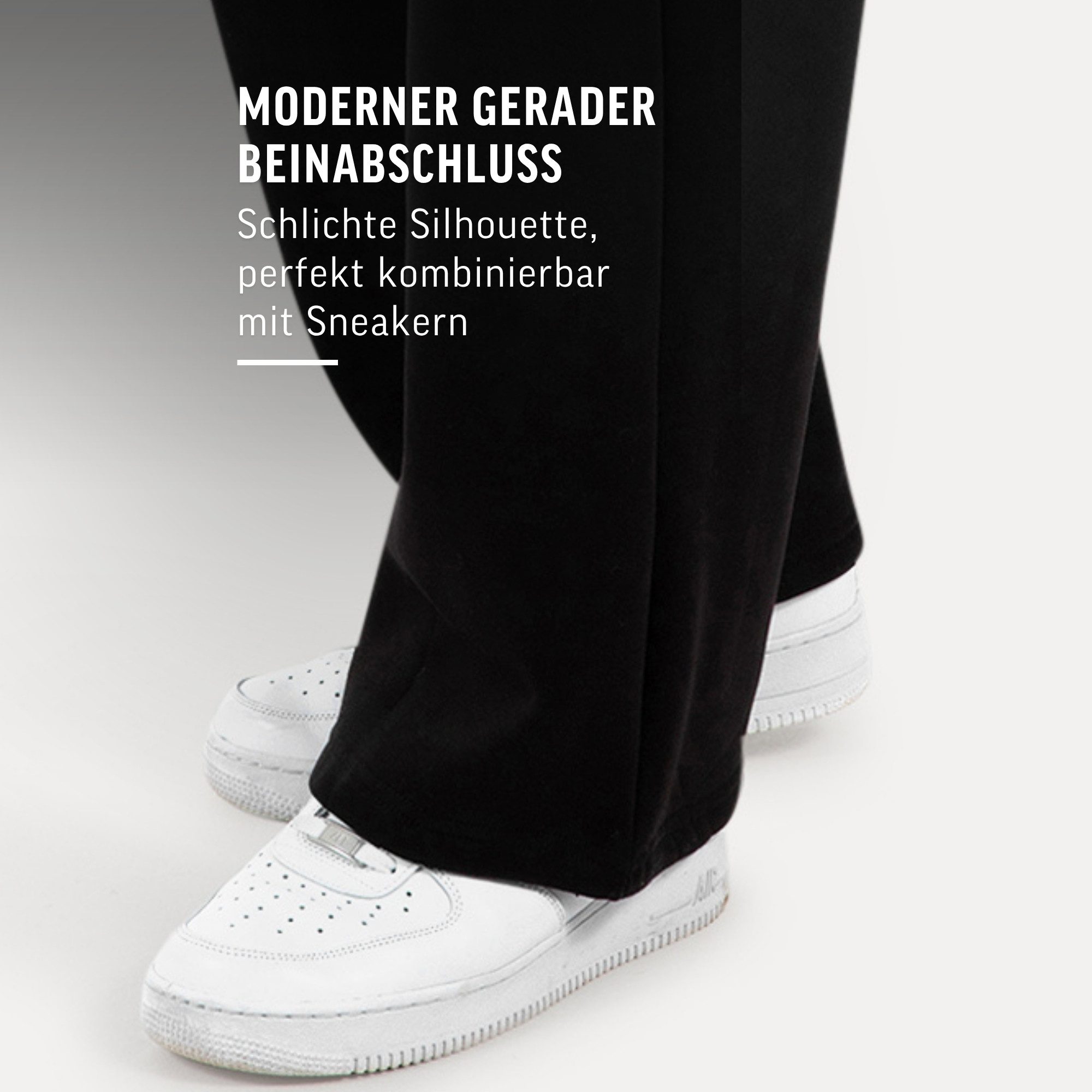 Jogginghose Lorik, Bequeme Sweathose, Logo-Detail, elastischem Bund mit Kordelzug