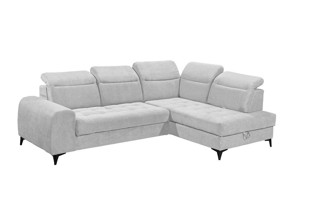 ED EXCITING DESIGN Ecksofa "Rockdale L-Form mit Bettfunktion, Bettkasten", günstig online kaufen