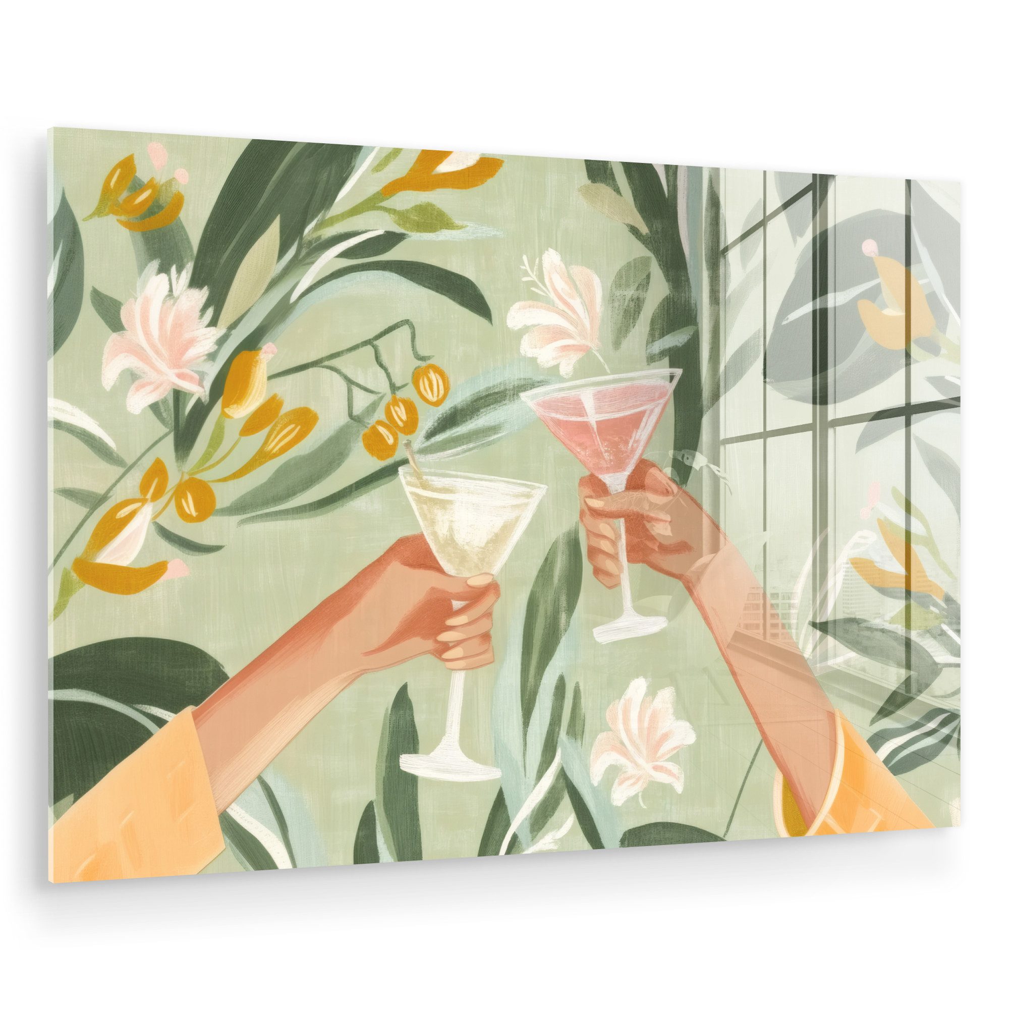 MuchoWow Acrylglasbild Gläser - Cheers - günstig online kaufen