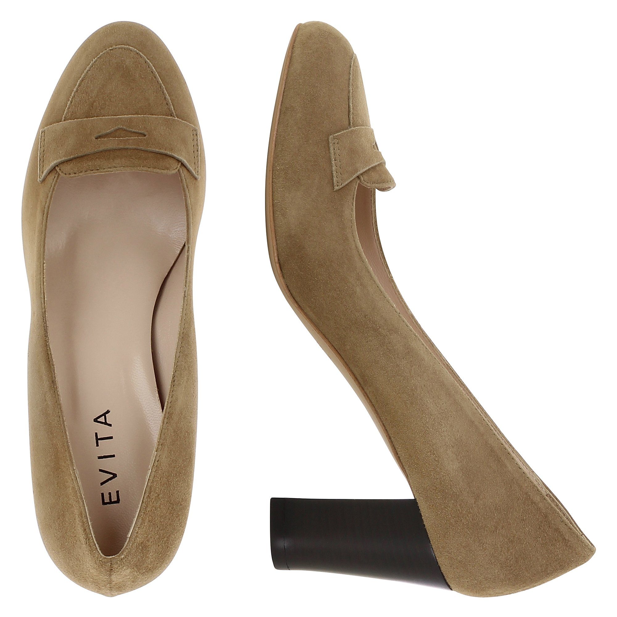 Evita BIANCA Pumps (Paar, Kunstledersohle) Handmade in Italy