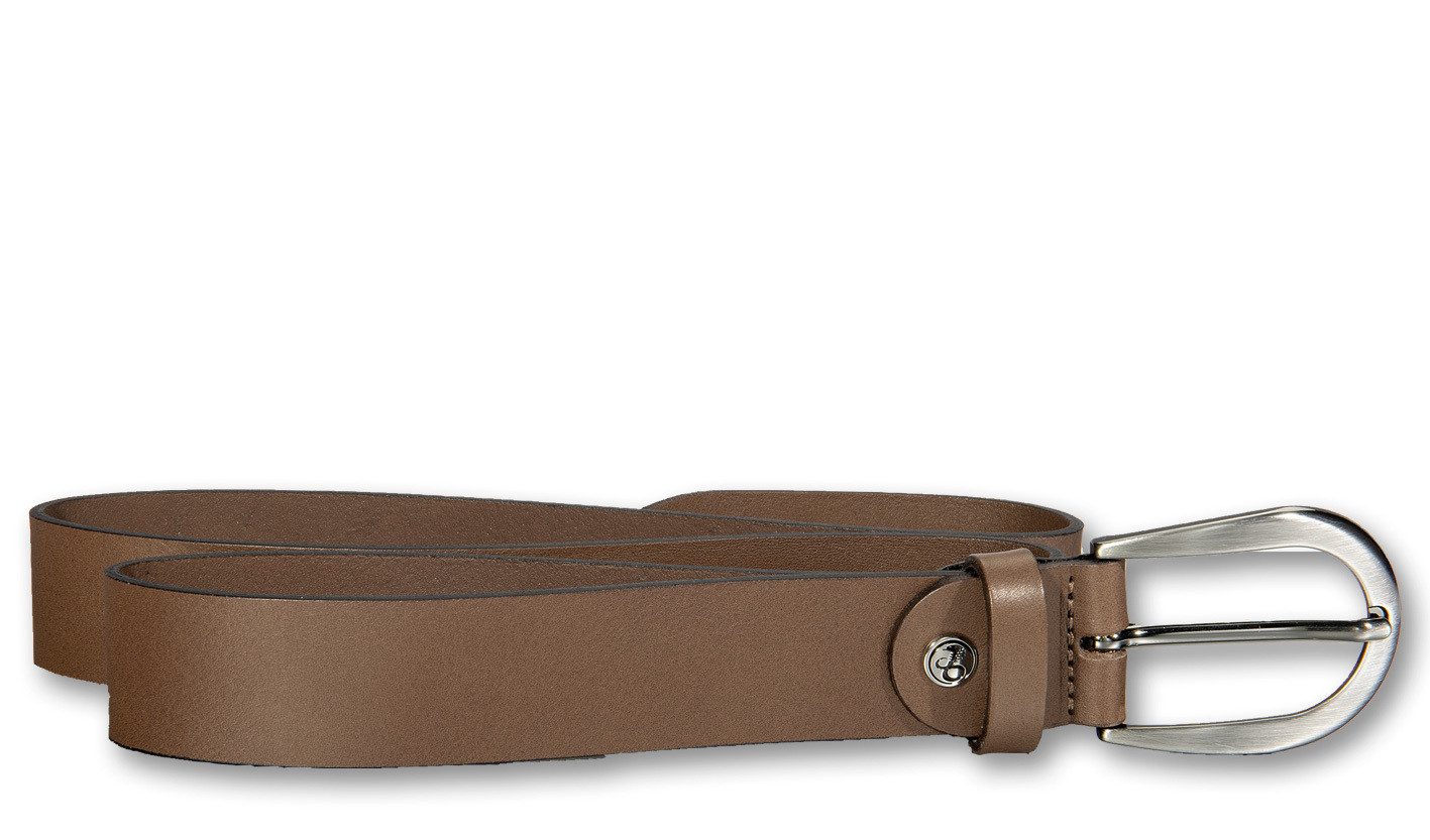 Silbergift Ledergürtel Ledergürtel mit seidiger Oberfläche