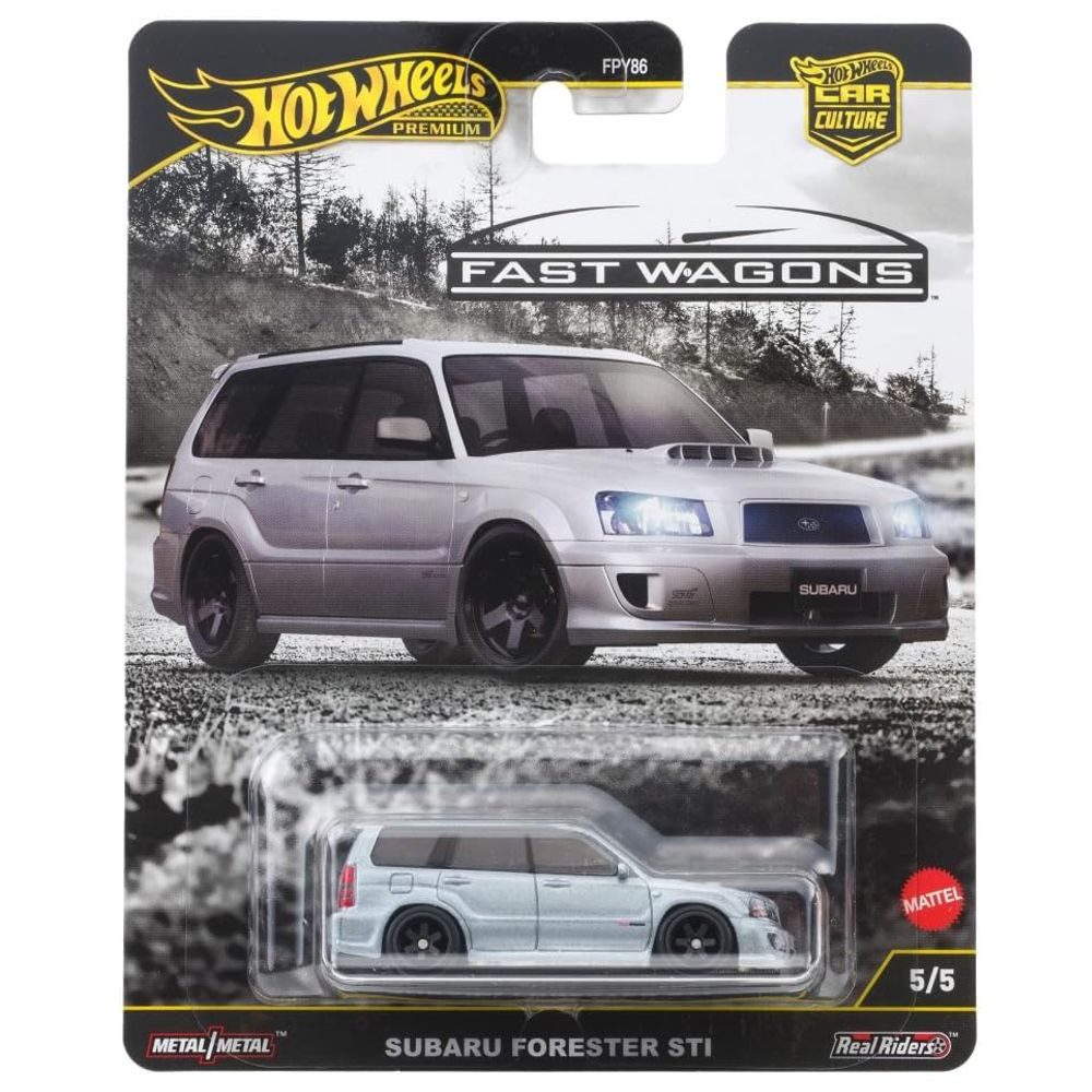 Hot Wheels Spielzeug-Rennwagen Subaru Forester STI JBK87 Hot Wheels Premium Car Culture Fahrzeug