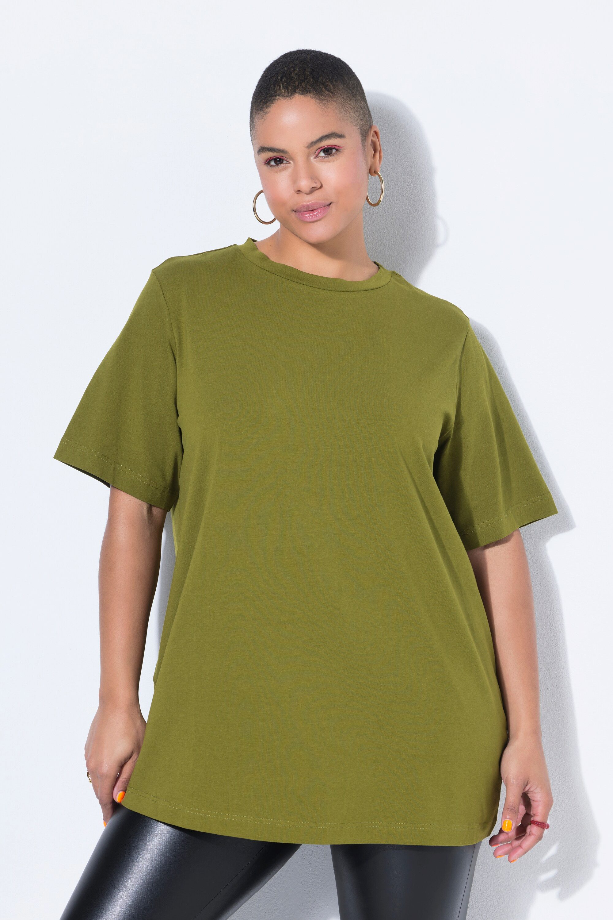 Studio Untold Longshirt Longshirt langer Classic Shape Halbarm