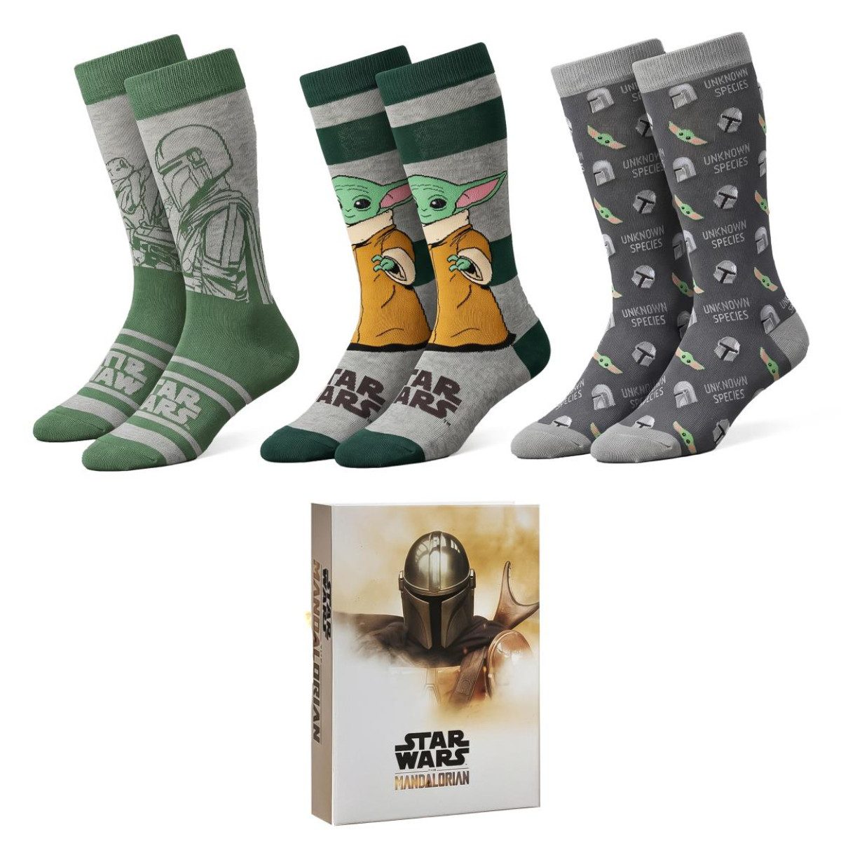The Mandalorian Socken Socken 3er Pack Erwachsene Größe 38 bis 45