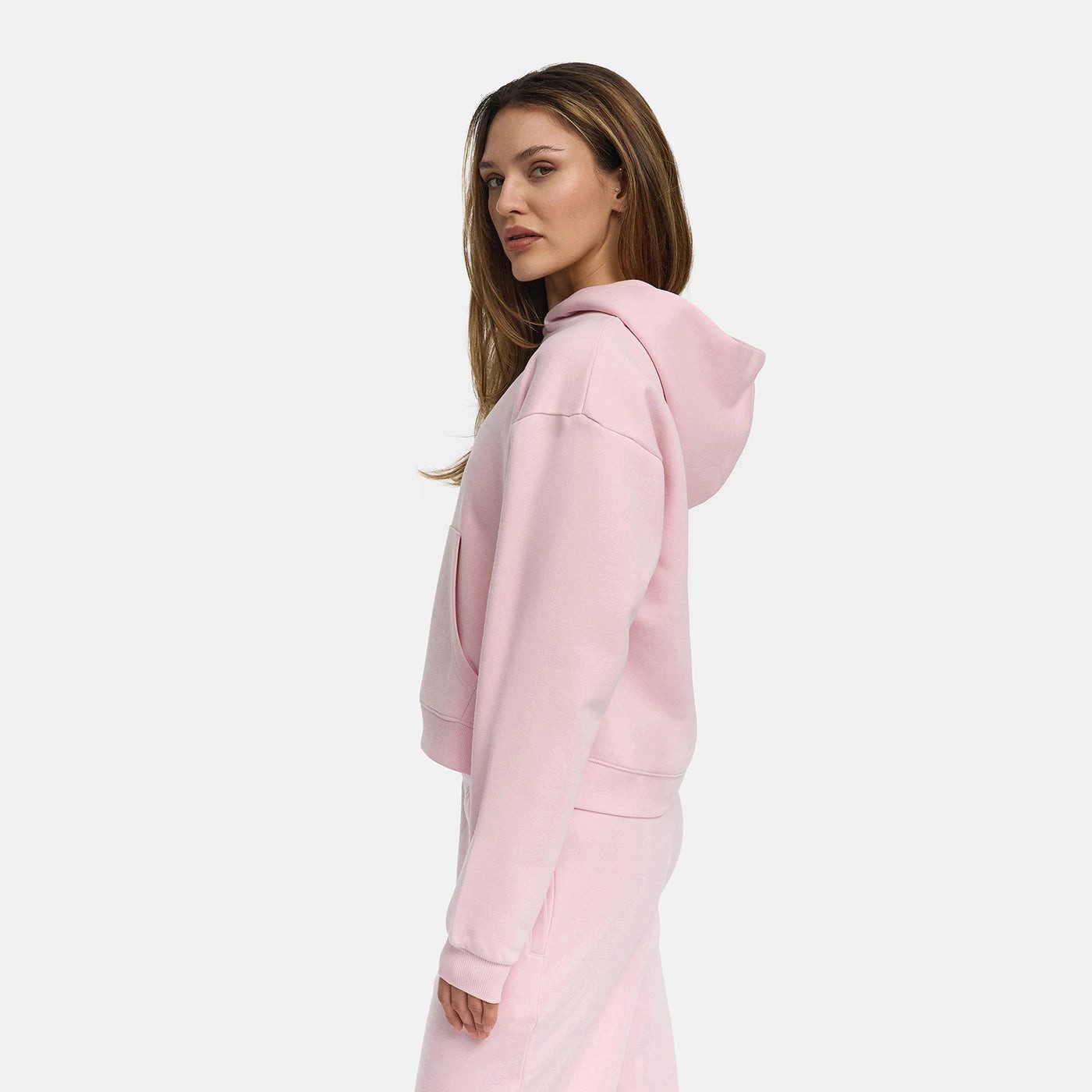 cfab Hoodie Everyday Relaxed Fit Classic Hoodie-Baby Pink-L (1-tlg)