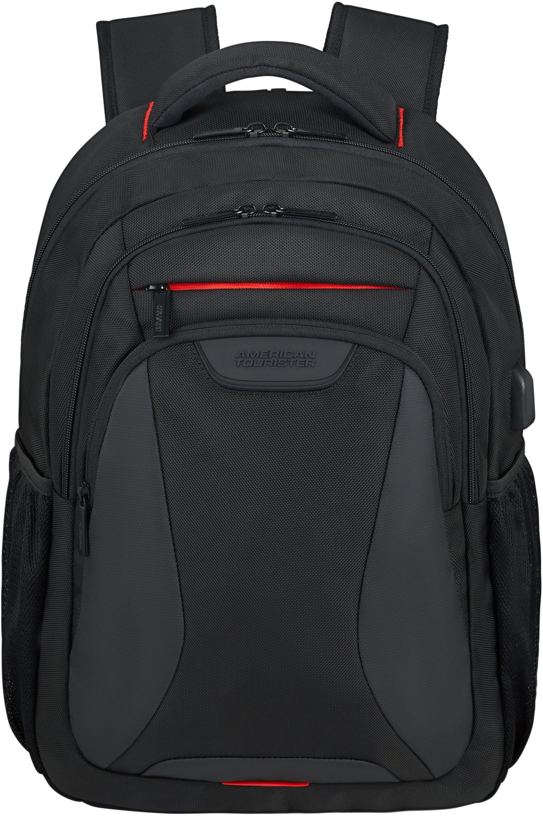 American Tourister® Laptoprucksack At Work, mit USB-Schleuse & 15,6-Zoll Laptopfach; aus recyceltem Material