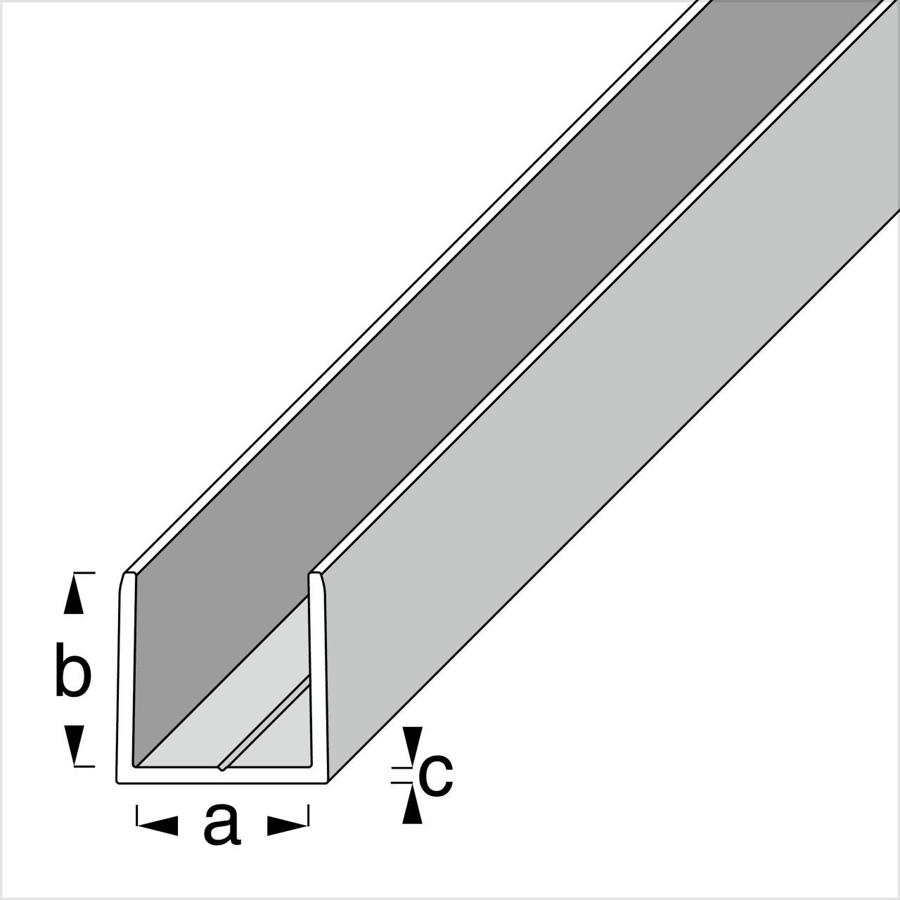 alfer Profil alfer clampline-U-Profil 1 m, günstig online kaufen