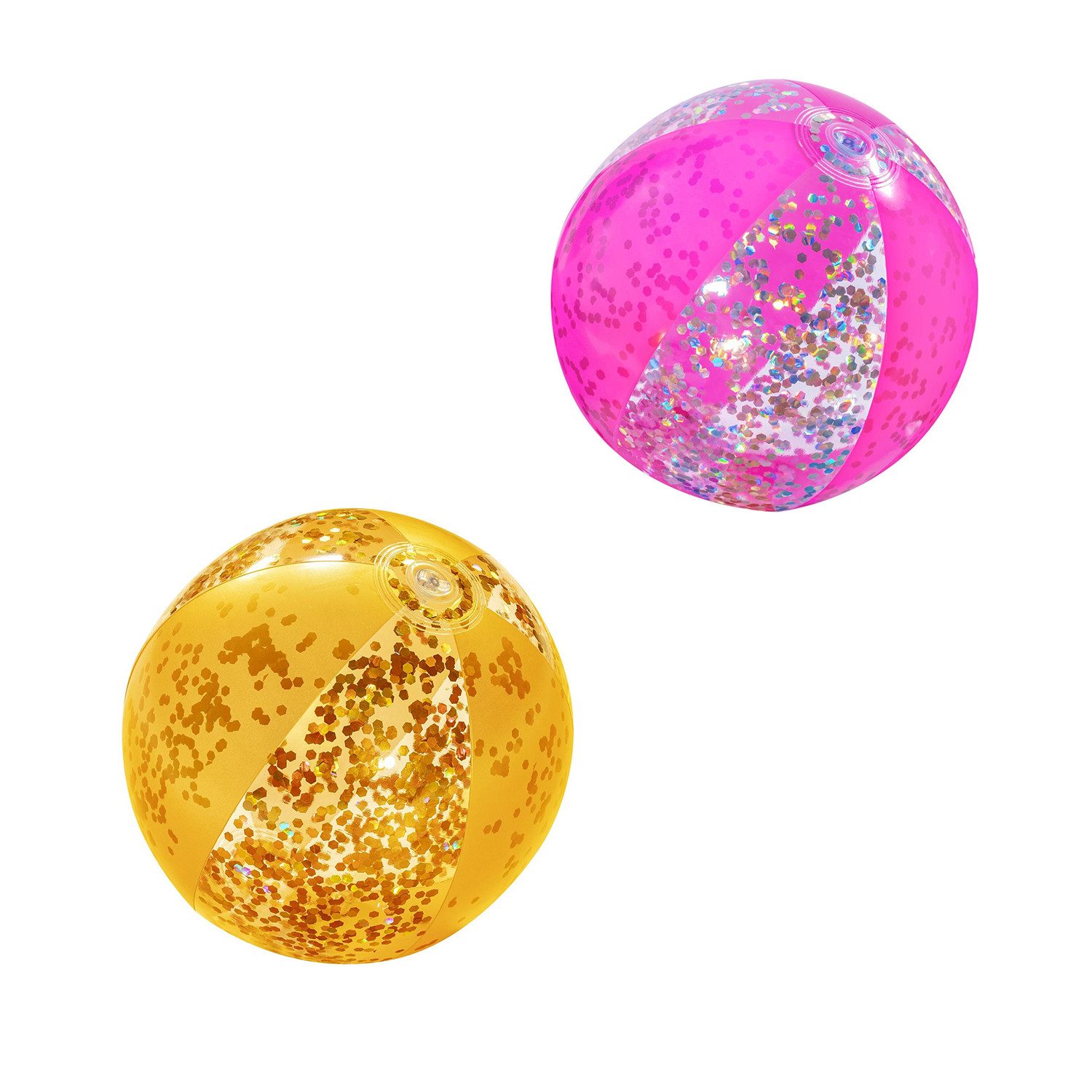 Bestway Wasserball Glitter Fusion (Packung, 1-St., Ø 28 cm), Mit Glitzer-Konfetti gefüllt