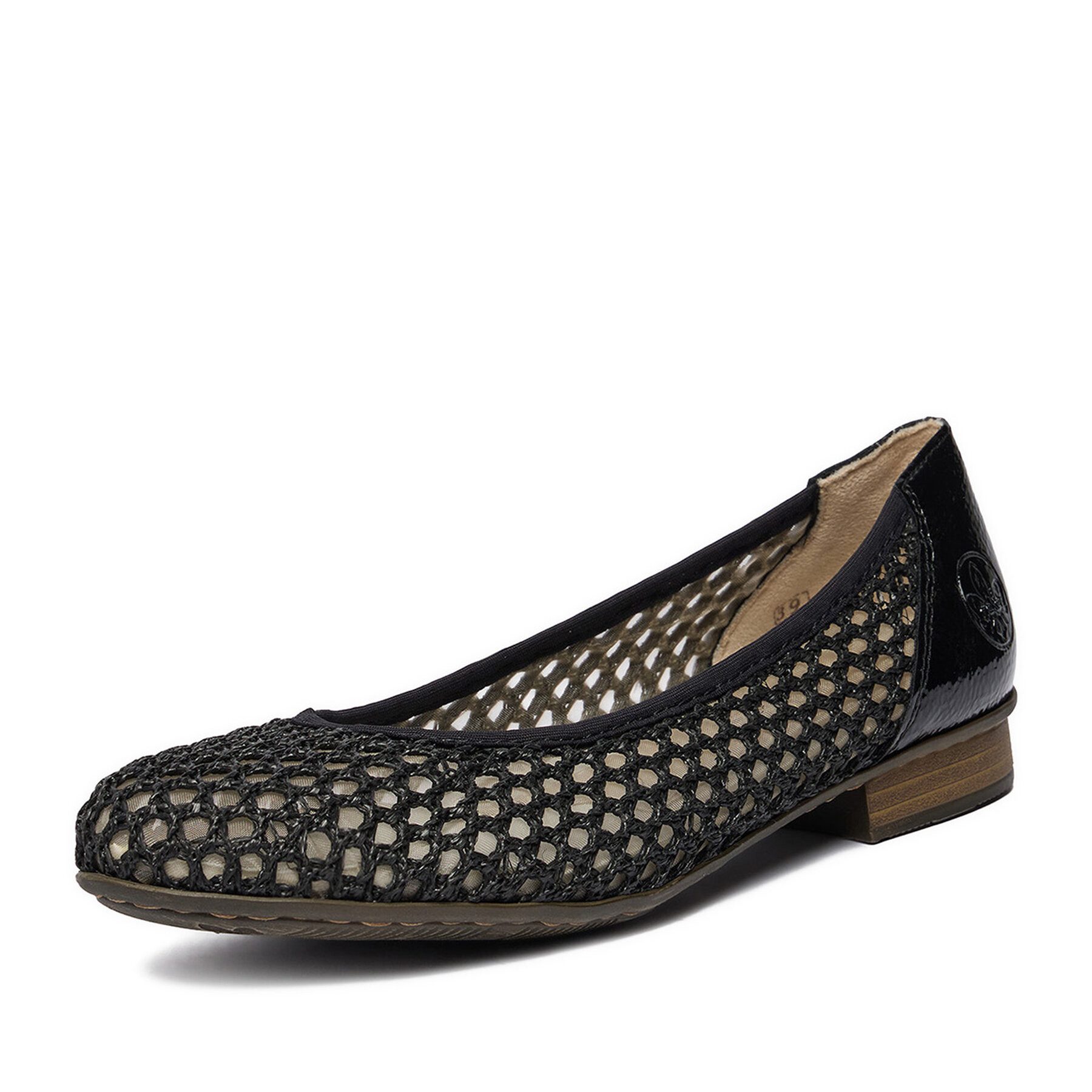 Rieker Rieker Damen-Ballerinas Schwarz 51960-00 Ballerina