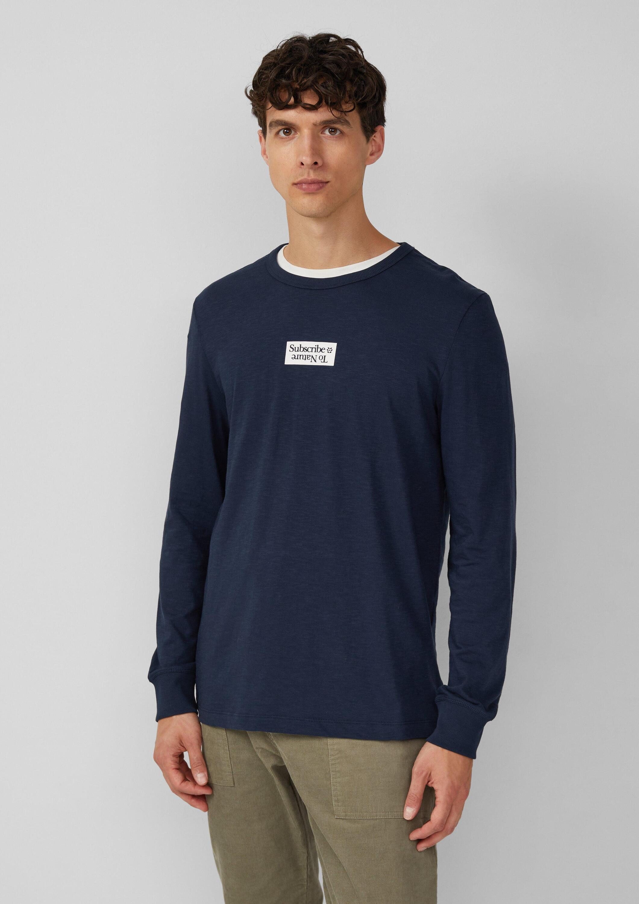 s.Oliver Langarmshirt T-Shirt Longsleeve mit Flammgarnstruktur günstig online kaufen
