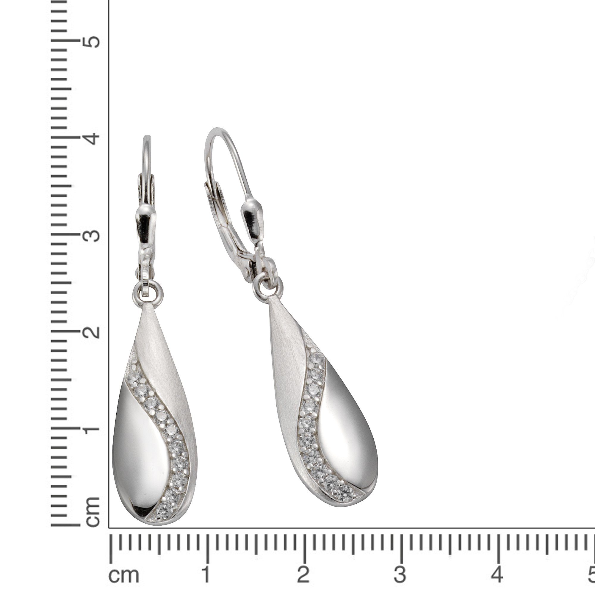Vivance Paar Ohrhänger 925 Silber rhodiniert Zirkonia weiß günstig online kaufen