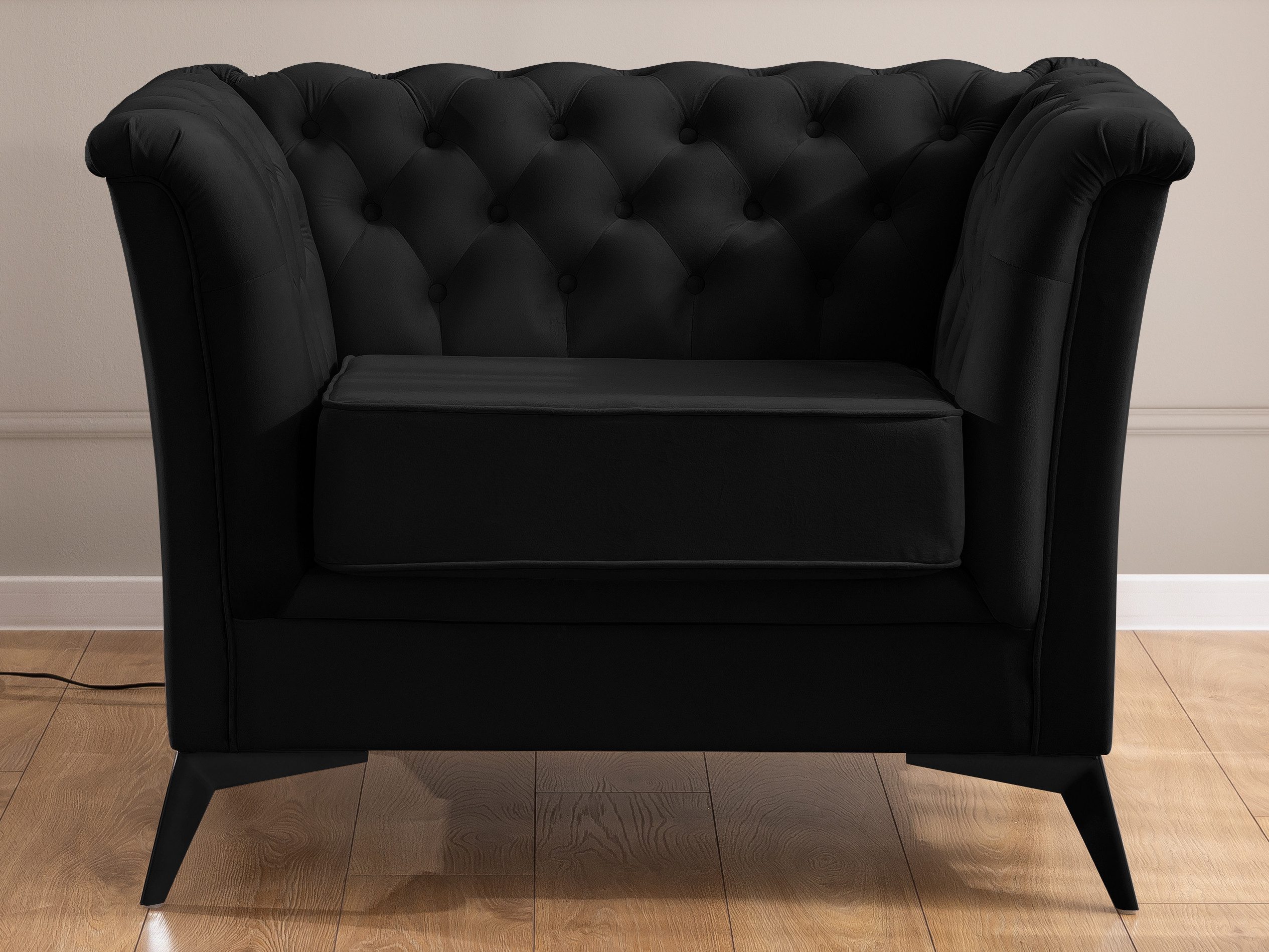 S-Style Möbel Chesterfield-Sessel Whitby aus Samt günstig online kaufen