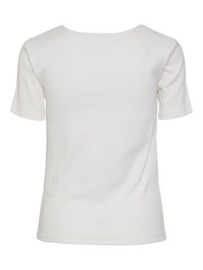 pieces T-Shirt Tania (1-tlg) Drapiert/gerafft