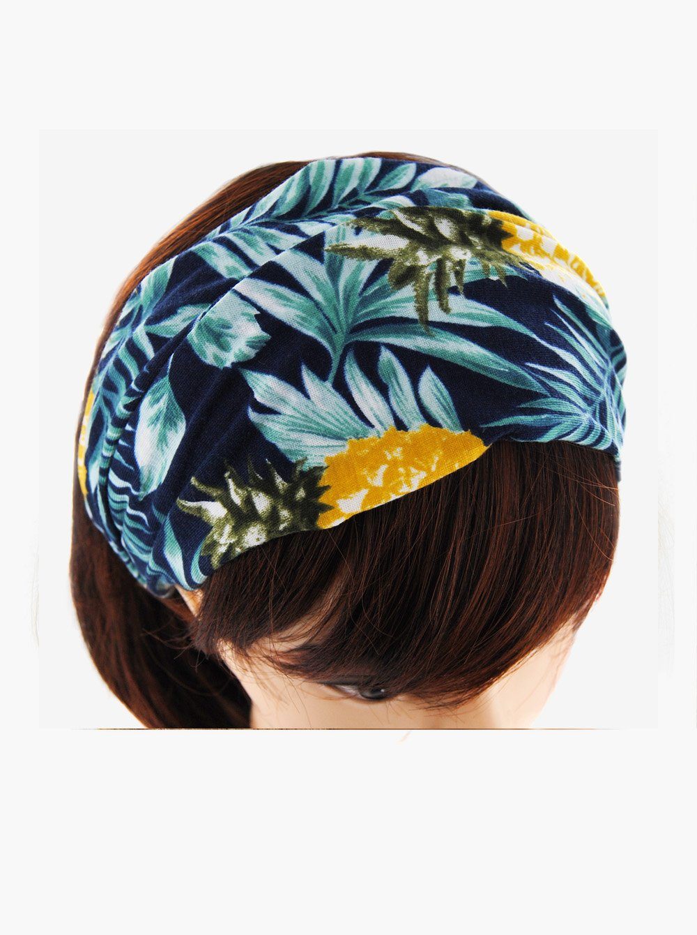 axy Haarband Damen Haarband verschiedene Muster Kopftuch, Stirnband für Yoga und Sport Kopf Abdeckung Hairband Ananas