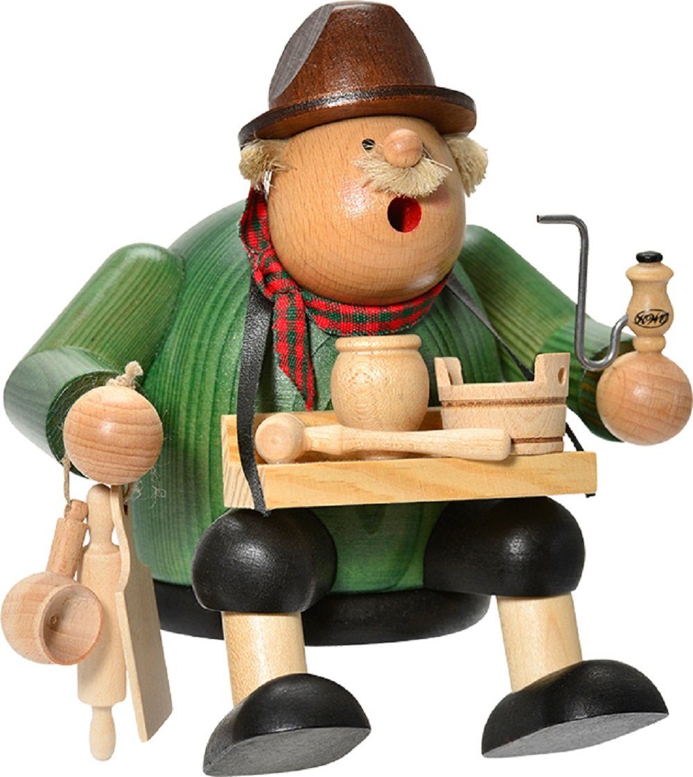 Holzwarenhändler, Serie: Räuchermännchen Räuchermännchen KWO Werkstätten Kantenhocker KWO Kantenhocker Kunstgewerbe