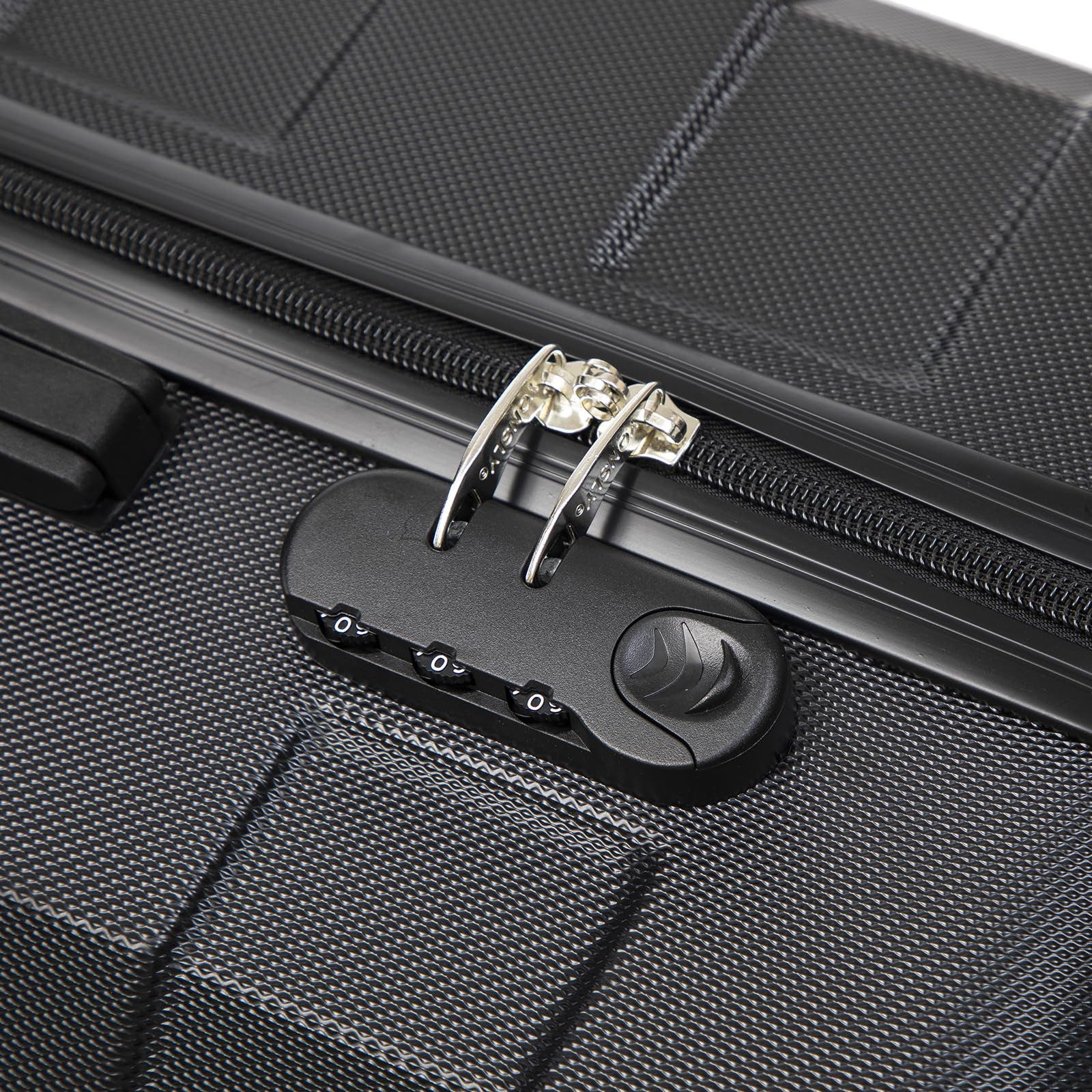 YONSLY Handgepäckkoffer Reisekoffer Trolley Handgepäck Hartschale, 4 Rollen, Zahlenschloss, ABS-Hartschale, 360°-Rollen, weicher Gummigriff – Bild 5 von 5