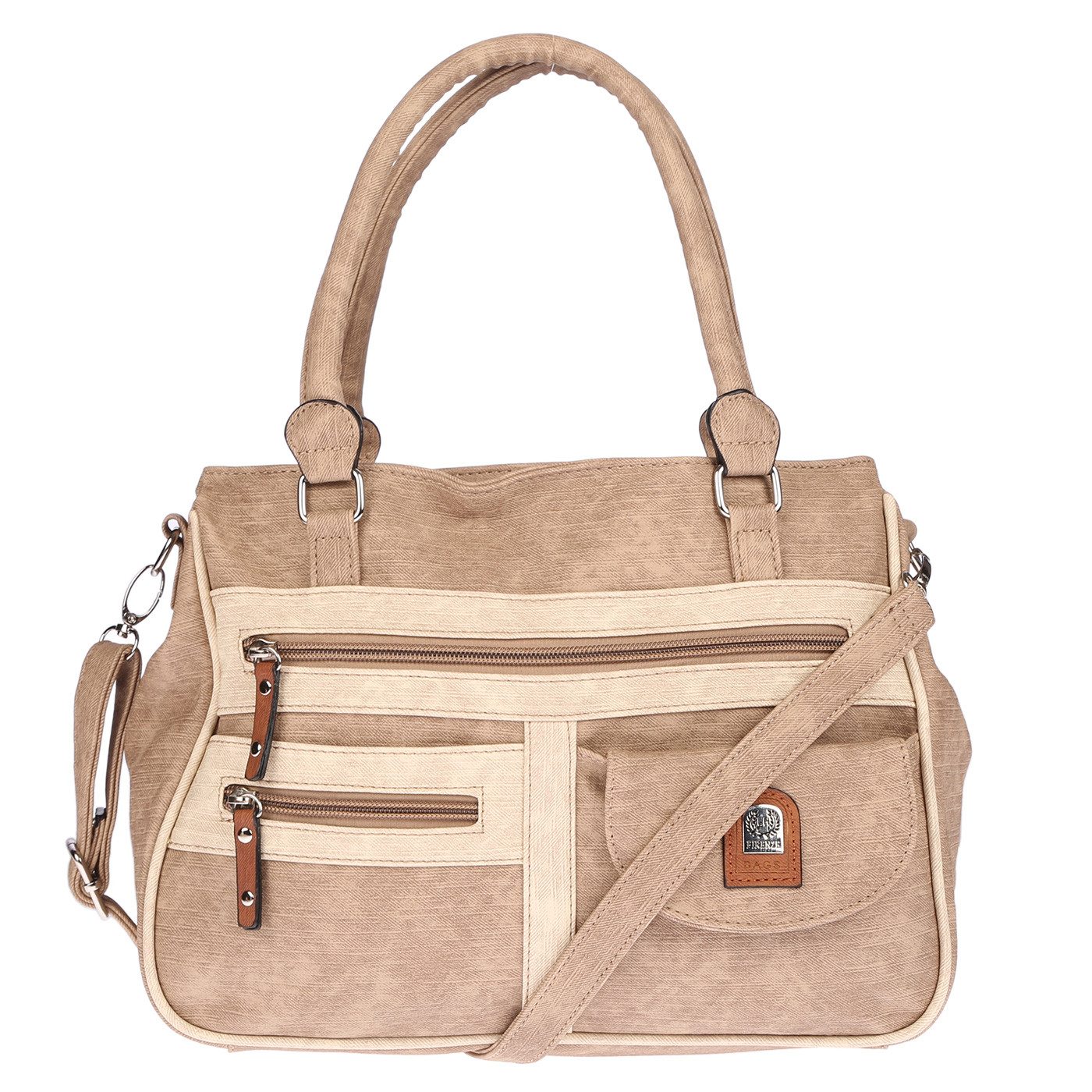 Christian Wippermann Henkeltasche Große Damen Tasche Umhängetasche Schultertasche (1 tlg), Henkeltasche