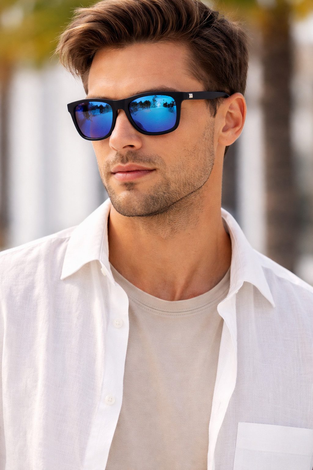 Sonnenbrille DC-PZ-608- ALU -mit polarisierten Brillengläsern-Aluminium -BÜGEL