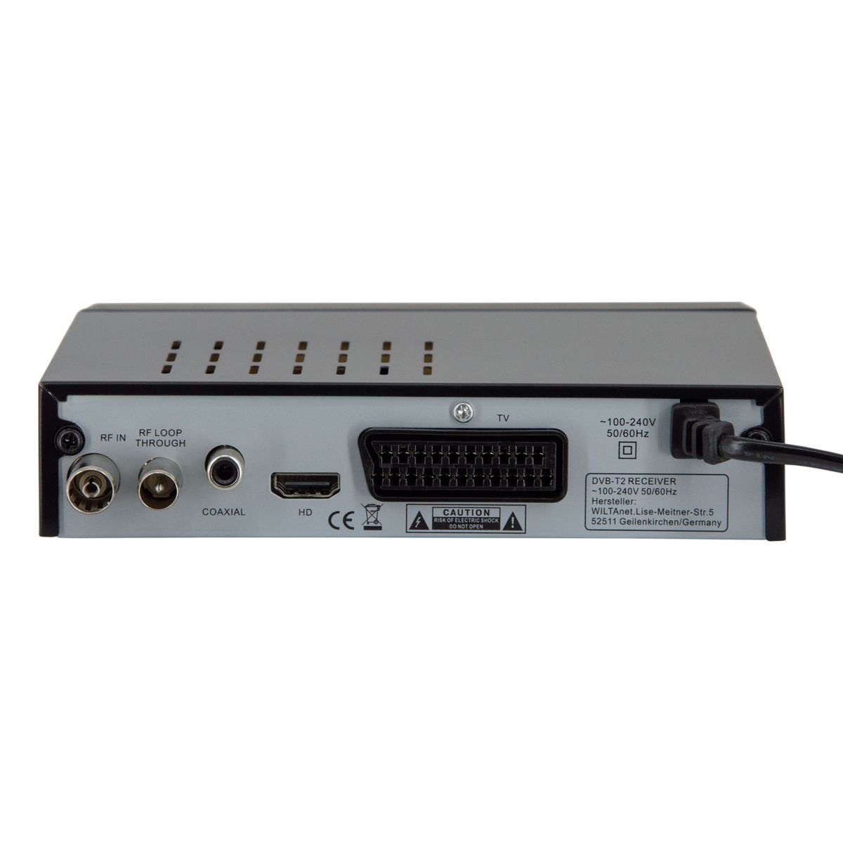 PremiumX FTA 540T FullHD Digital DVB-T2 Terrestrischer Receiver H.265 USB SCART DVB-T2 Receiver