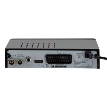 PremiumX »FTA 540T FullHD Digitaler DVB-T2 terrestrischer TV Receiver H.265 HEVC USB Mediaplayer SCART HDMI Auto Installation« DVB-T2 HD Receiver