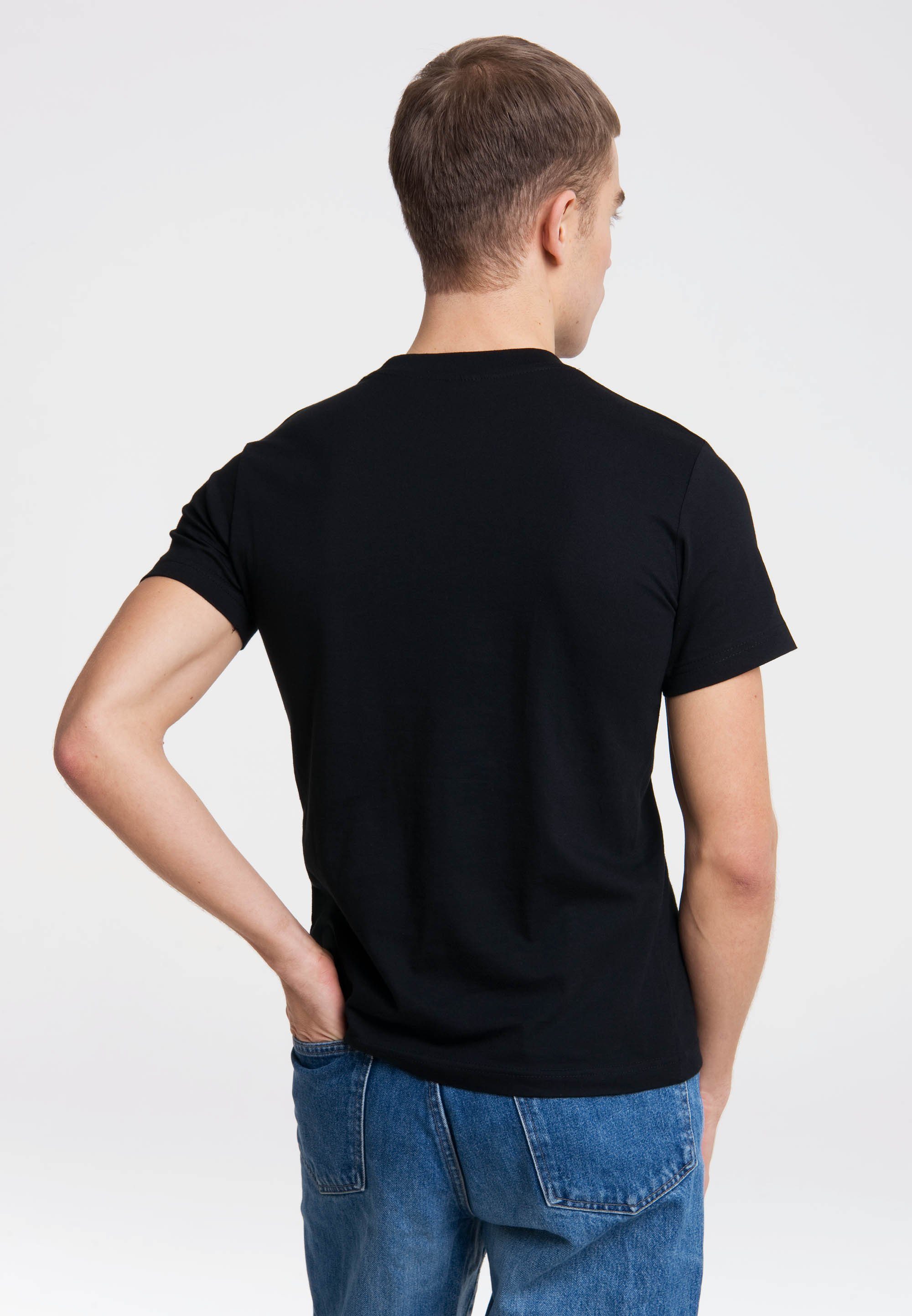 LOGOSHIRT ADDICTED Front-Print T-Shirt mit