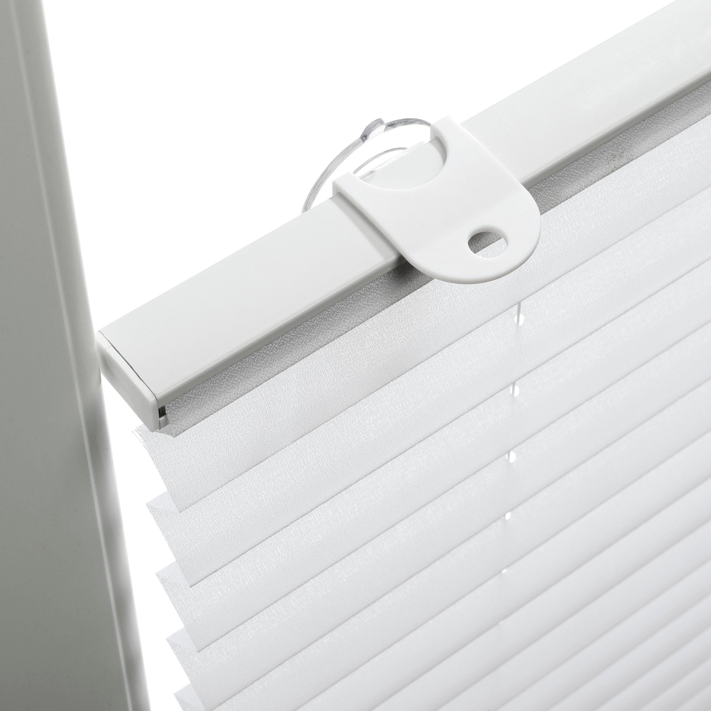 GARDINIA Dachfensterplissee, blickdicht, ohne Bohren, Saugnäpfe, passend für Velux Dachfenster, in Crush-Optik