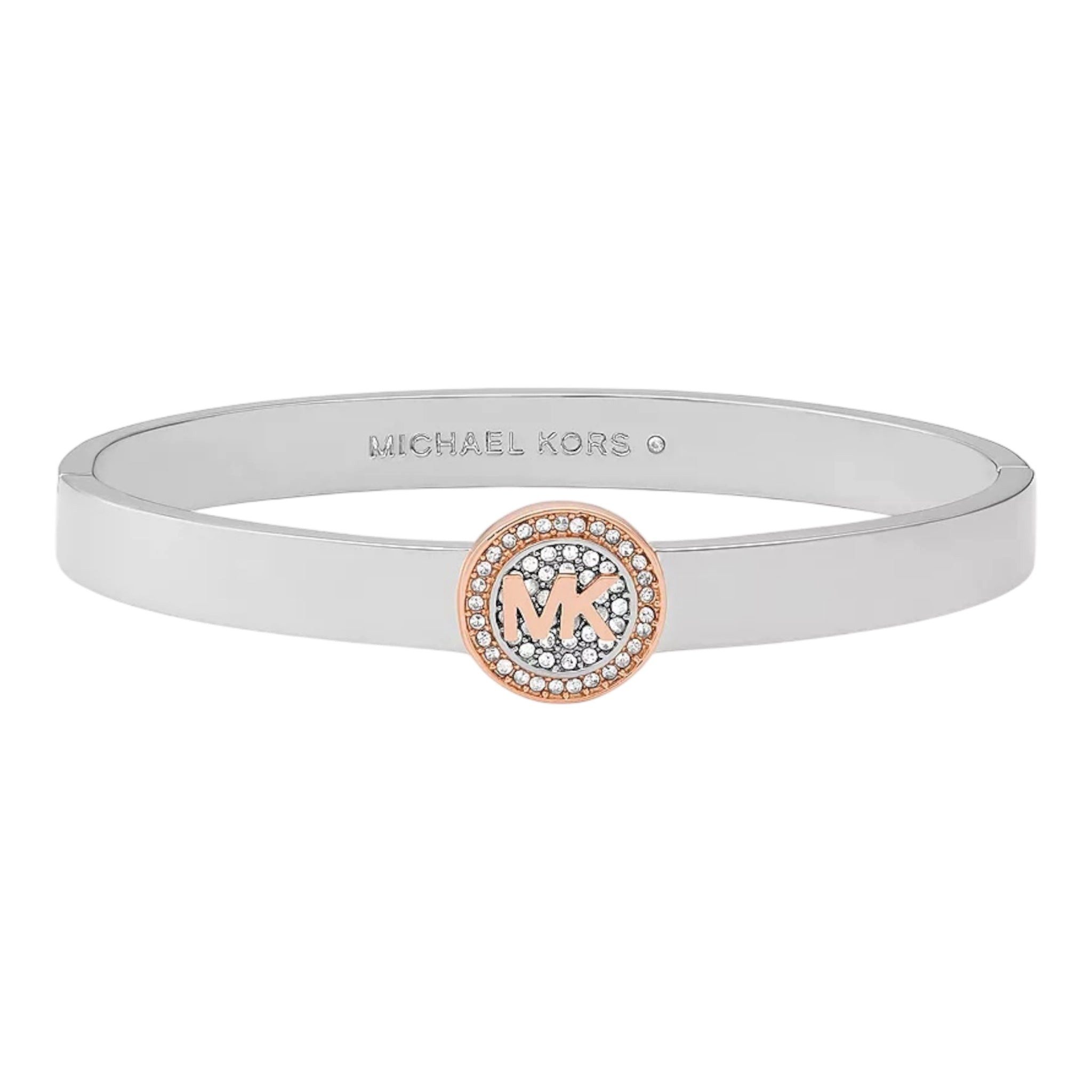 MICHAEL KORS Charm-Armband Michael Kors Armreif MK Zeichen Metall Zweifarbig
