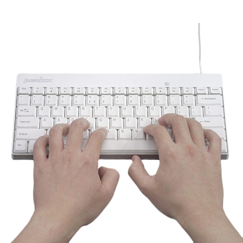 Perixx Perixx PERIDUO-212 W Kabelgebunden Tastatur, Maus-Set Deutsch, QWERTZ Tastatur- und Maus-Set