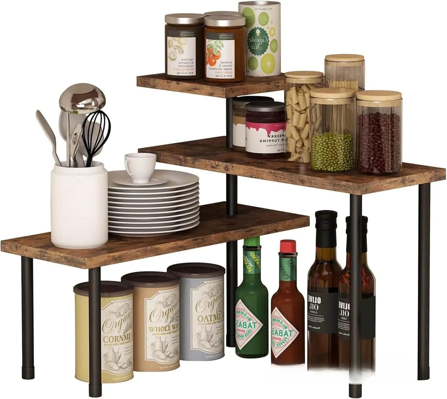 SURFOU Küchenorganizer-Set Küchen Organizer Küchenregal Eckregal günstig online kaufen