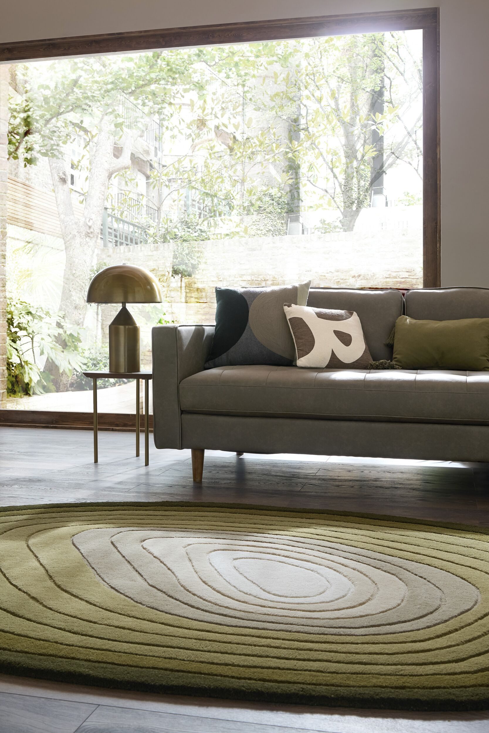 FLAIR RUGS Teppich PUDDLE OMBRE WOOL, rechteckig, Höhe: 11 mm, Wollteppich in Pfützenform