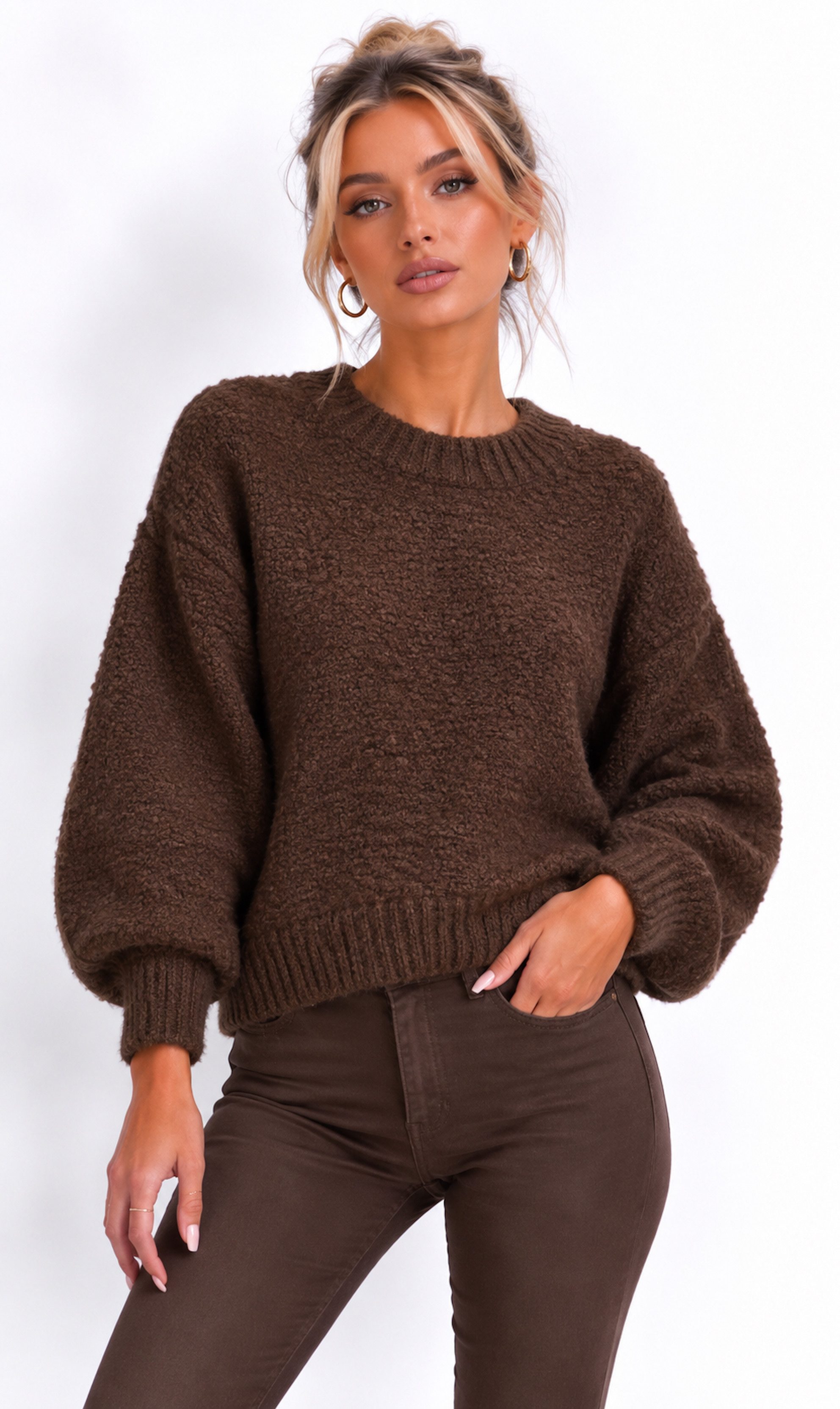 Worldclassca Strickpullover WORLDCLASSCA Damen Strickpulllover Basic Rundhals Weicher Pullover Neue Kollektion - Stilvolle und gemütliche Strickmode für Damen