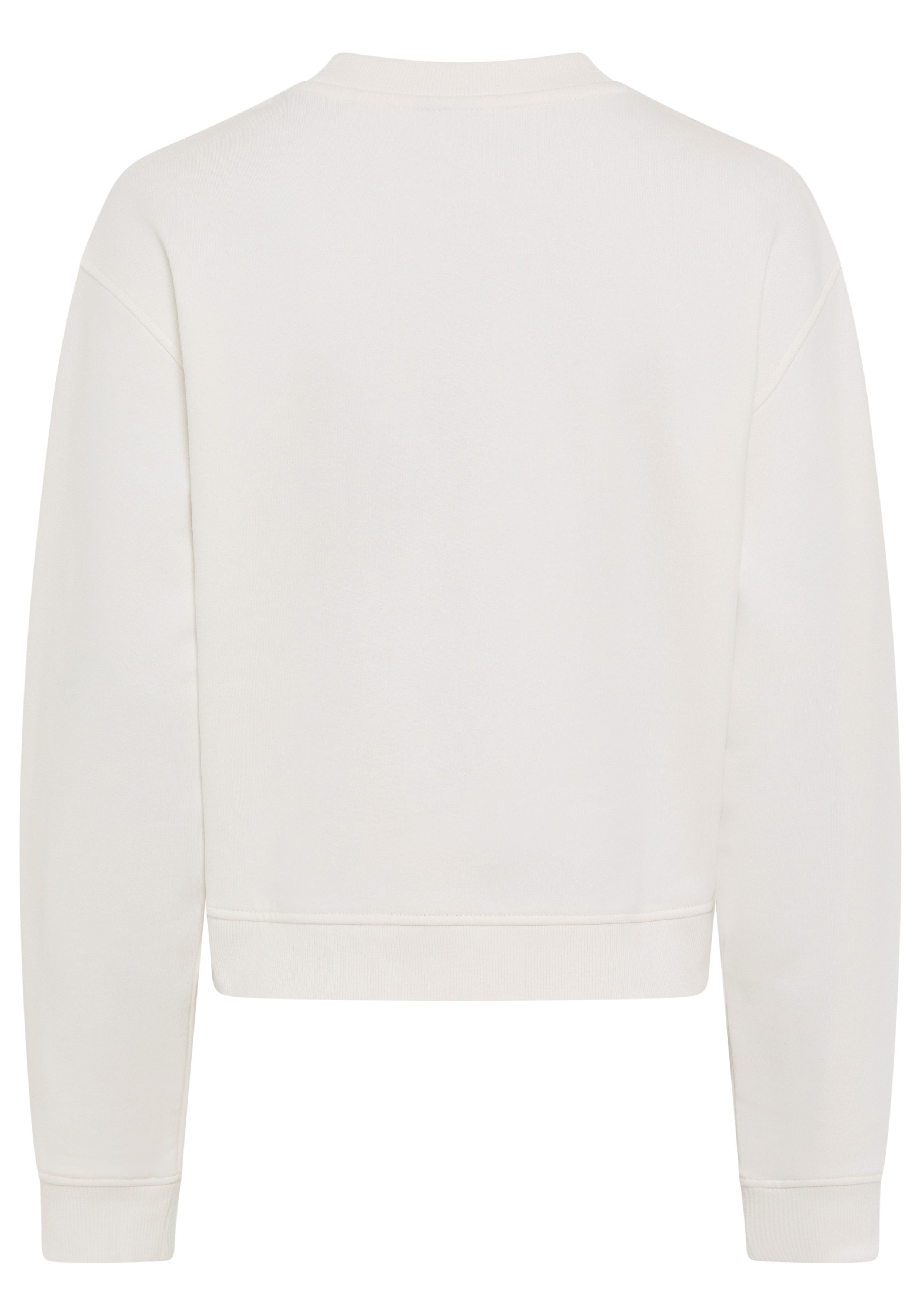 HUGO Blue Sweater Delessa Baumwoll-Terry mit Rundhals günstig online kaufen