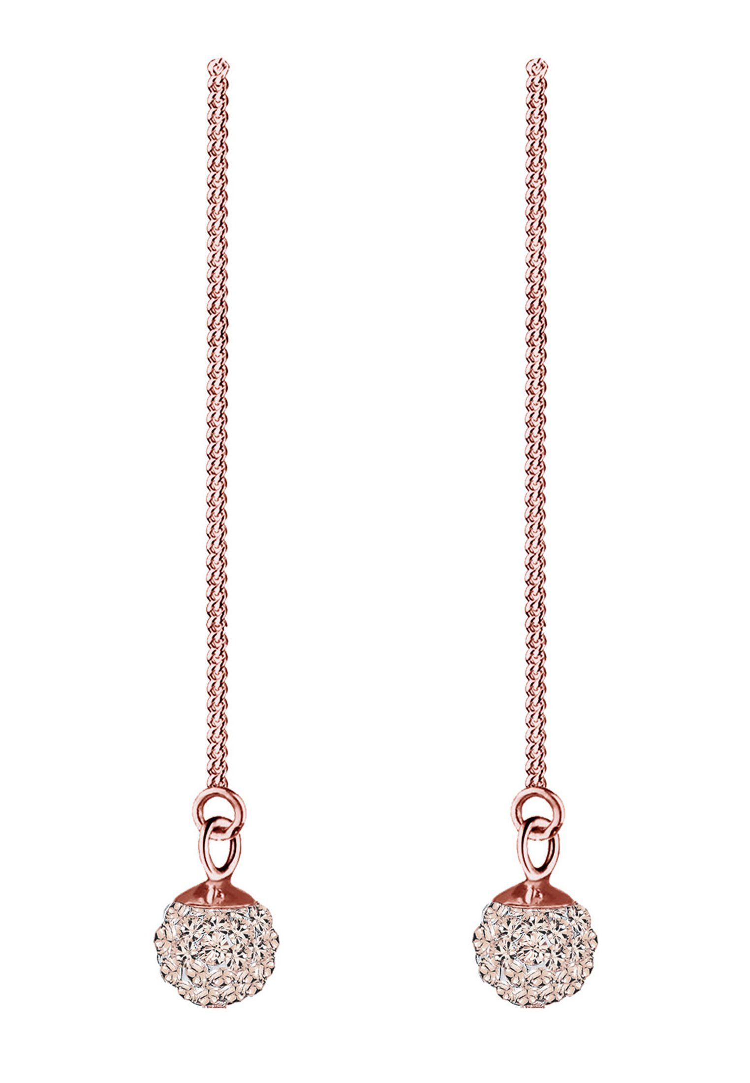 Elli Paar Ohrhänger Hänger Kugel 925 Silber, mit Kristallen von Swarovski®, günstig online kaufen