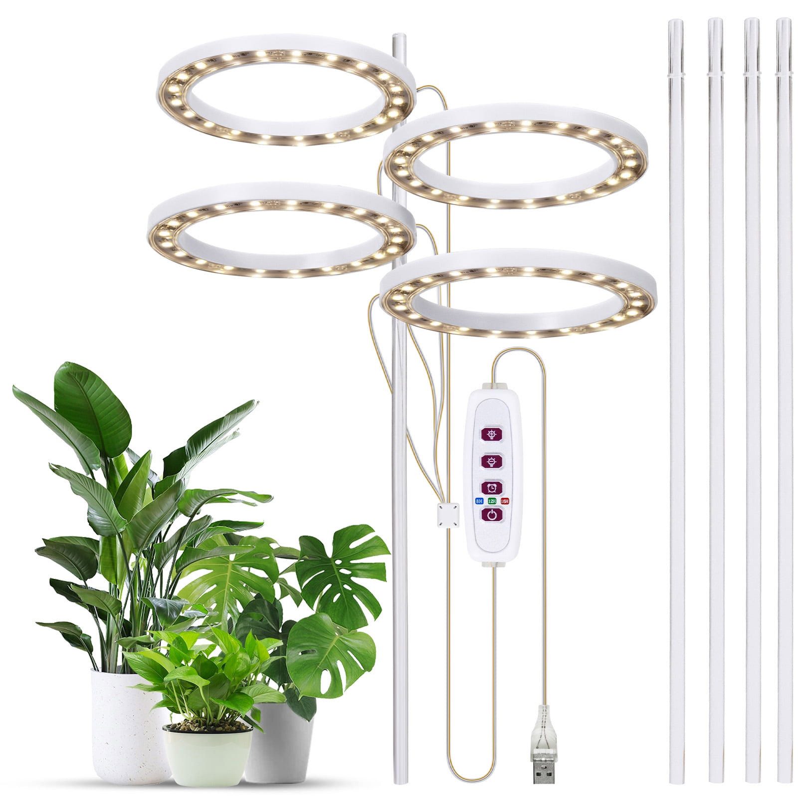 RWEUOQ Pflanzenlampe LED Pflanzenlampe, 80 LEDs günstig online kaufen