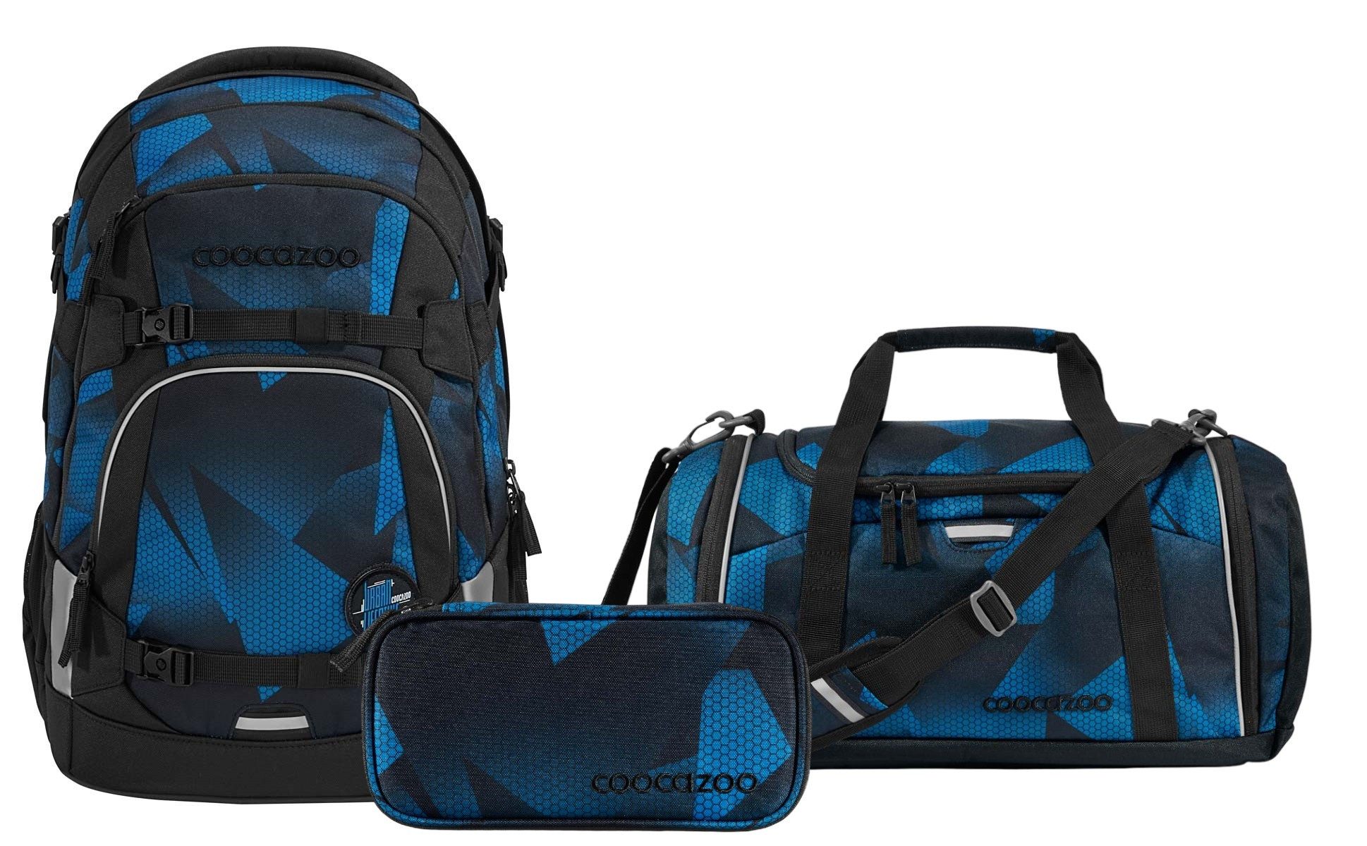coocazoo Schulranzen Schulrucksack-Set MATE Electric Ice günstig online kaufen