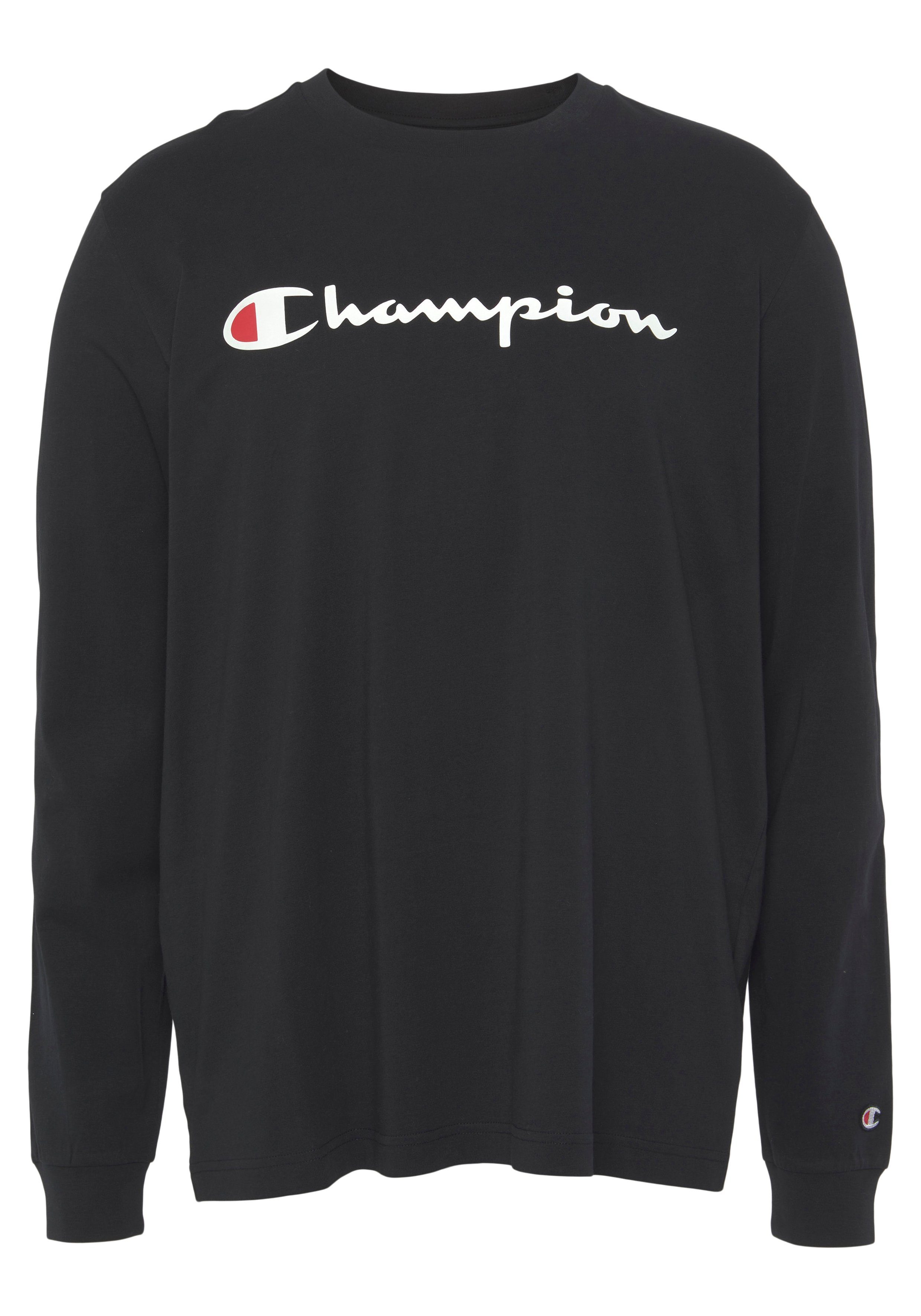 Champion T-Shirt Classic Crewneck Long Sleeve T-Shir schwarz