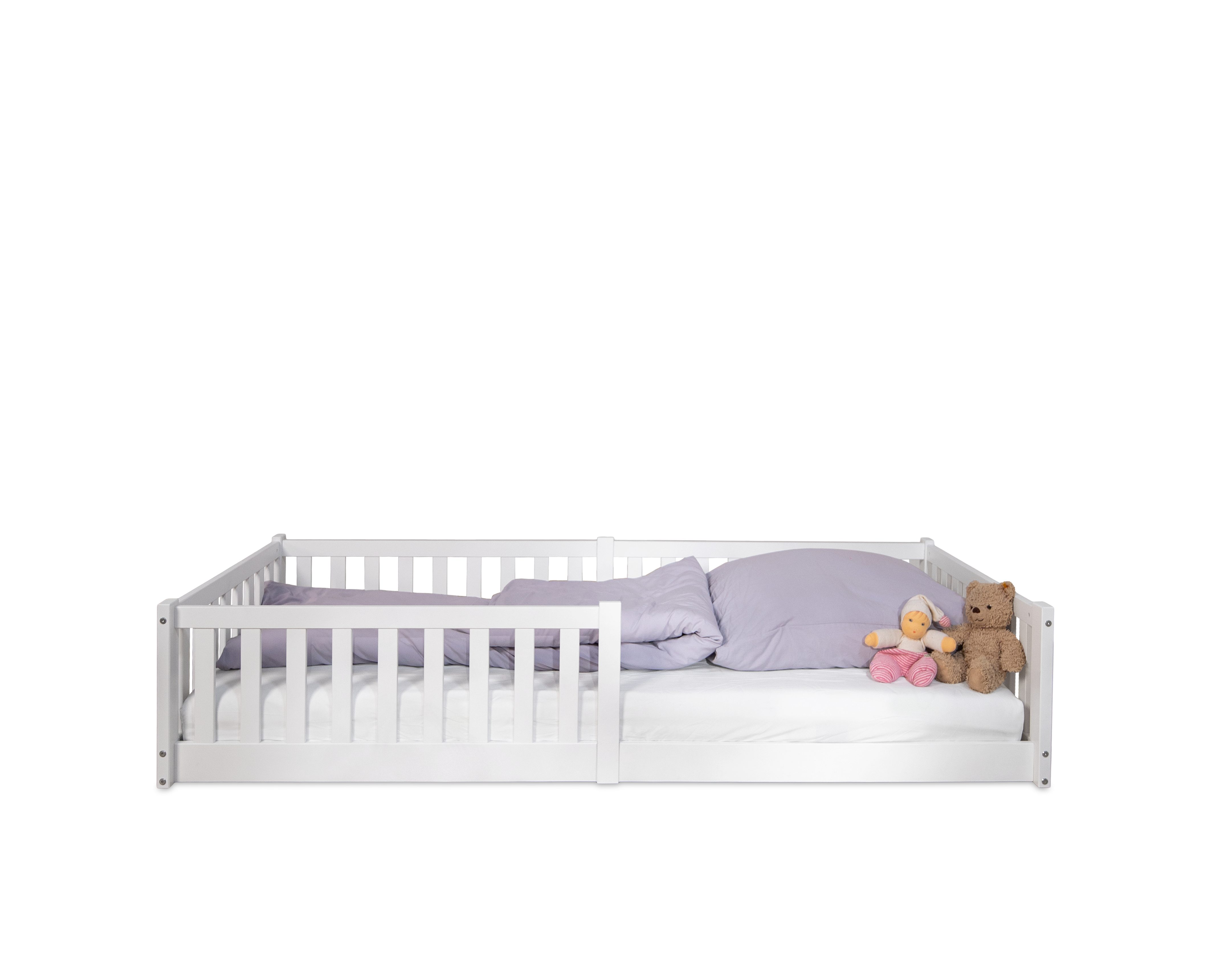 tiSsi® Hausbett tiSsi® Bodenbett / Hausbett ENNO 90x200 cm Buche inkl. opt. Dach (Set, inklusive optionalem Dach, inklusive Rollrost), inklusive optionalem Dach, Massivholz