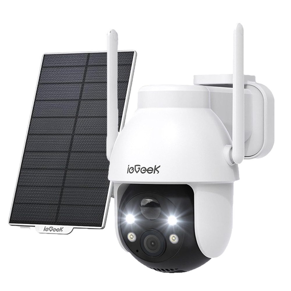 ieGeek Überwachungskamera Überwachungskamera Aussen Akku - 2K Kamera Überwachung Aussen Solar (Aussen, Außenbereich, Outdoor, mit 32GB Karte,360° WLAN Kamera Outdoor Kabellose Aussenkamera, 1-tlg., mit Farbige Nachtsicht und PIR Bewegungsmelder, 4-fachen Digitalzoom,3 Alarmmodi,4 Bildschirme gleichzeitig Отзывы)