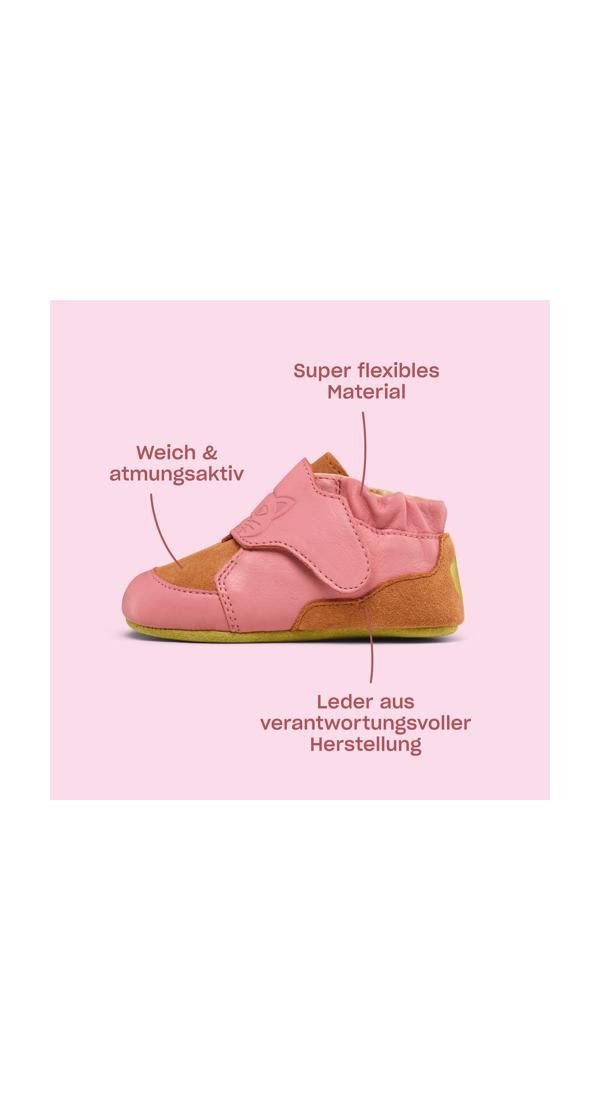 Affenzahn Leder Crawly Krabbelschuh aus echtem Leder mit Klettverschluss