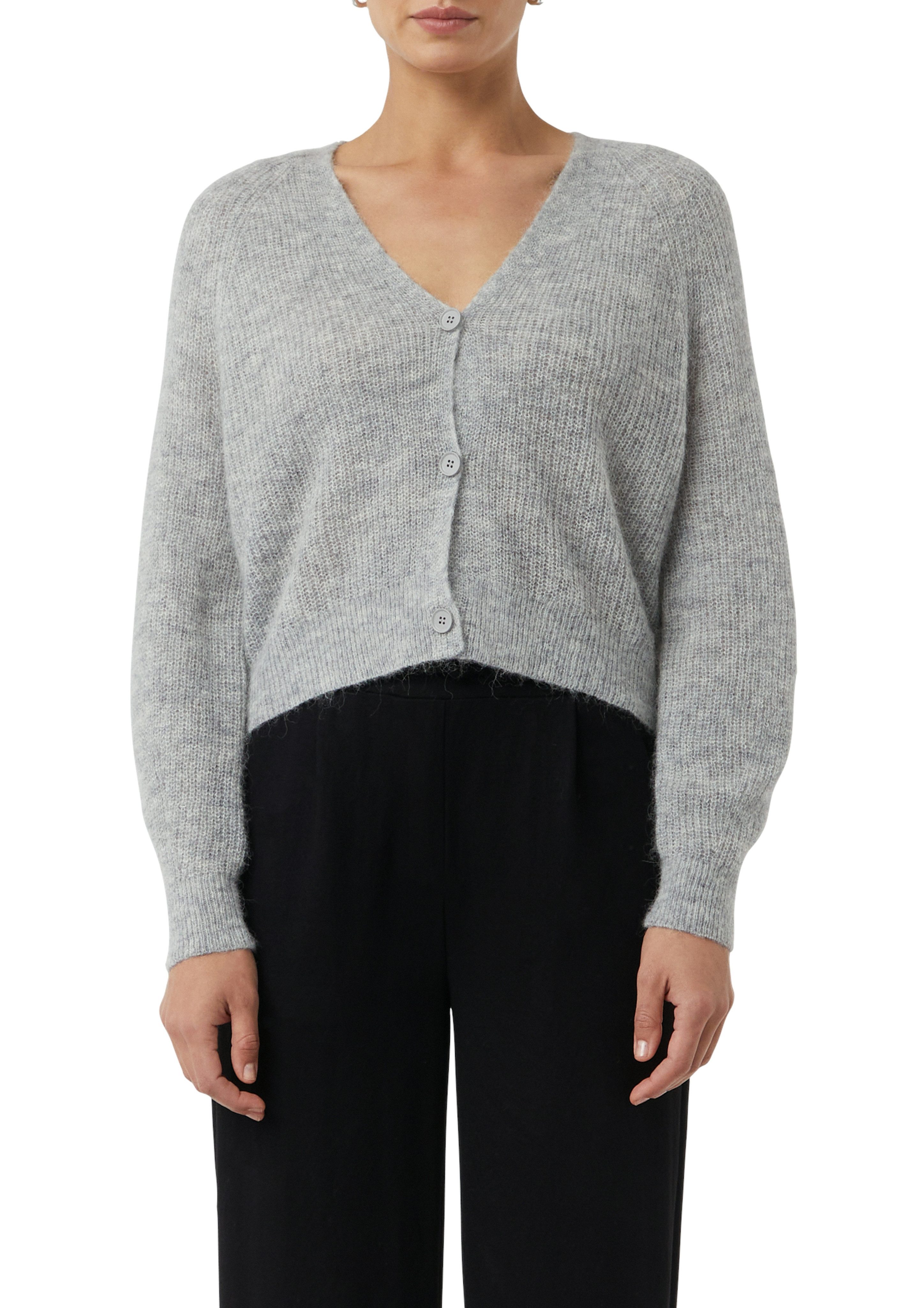 comma casual identity Cardigan casual, bequem, Alpakamix, V-Ausschnitt günstig online kaufen