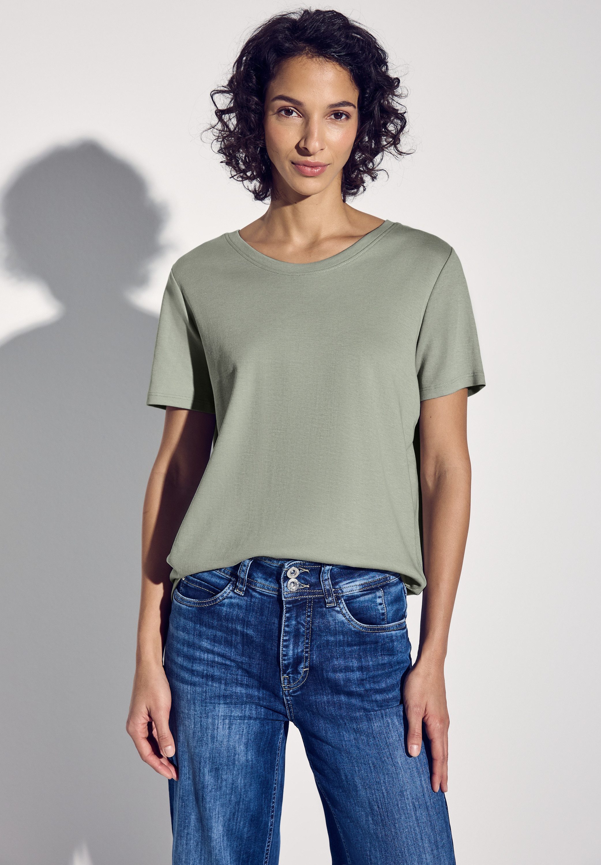 STREET ONE T-Shirt aus reiner Baumwolle