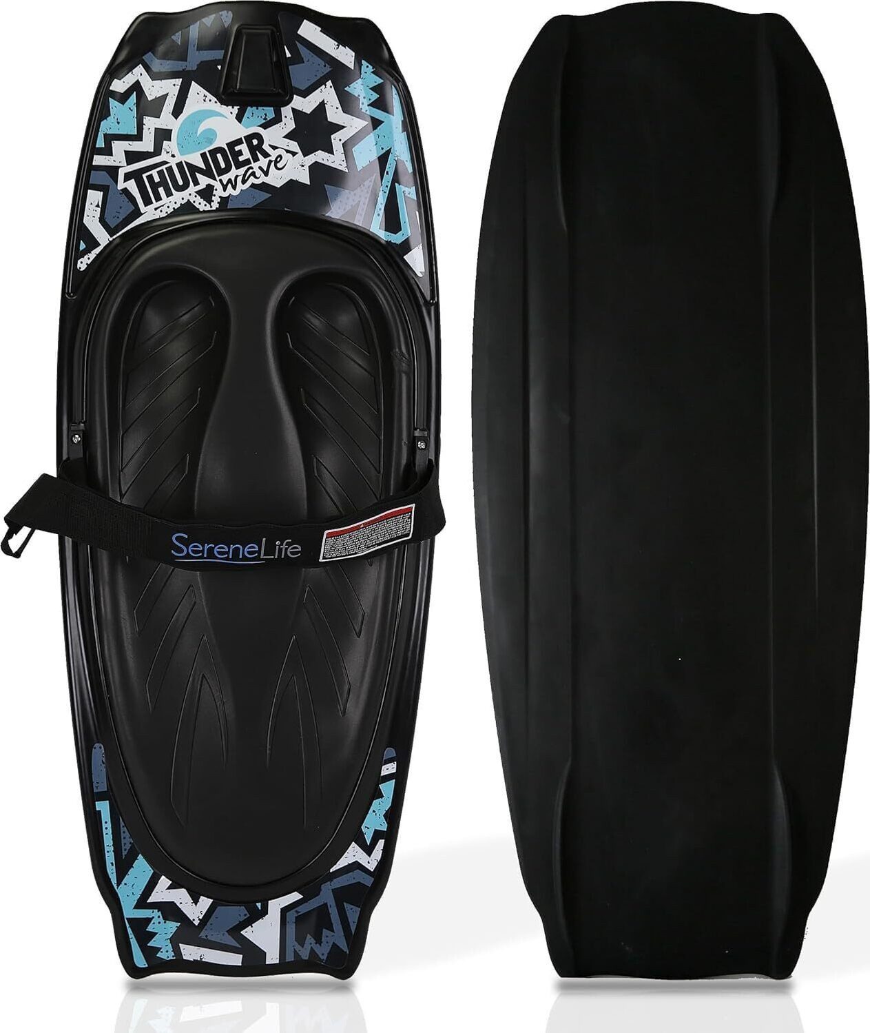 SereneLife Wakeboard Kneeboard Wassersport – Wakeboard mit verstellbarem Gurt, Ideal für Anfänger, Kinder & Familien – Perfekt für Sommersport