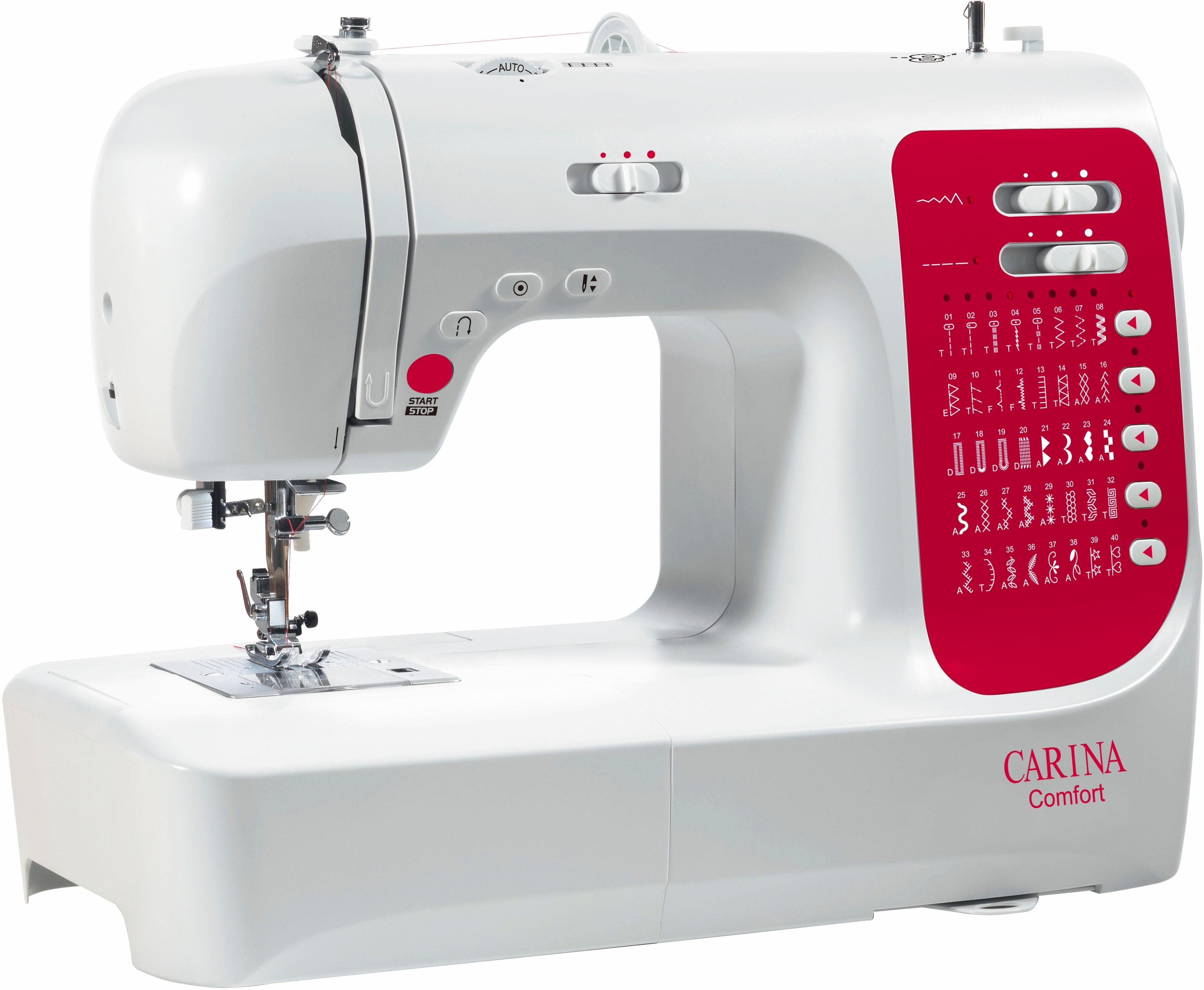 Carina Computer-Nähmaschine Comfort, 40 Programme, mit Zubehör