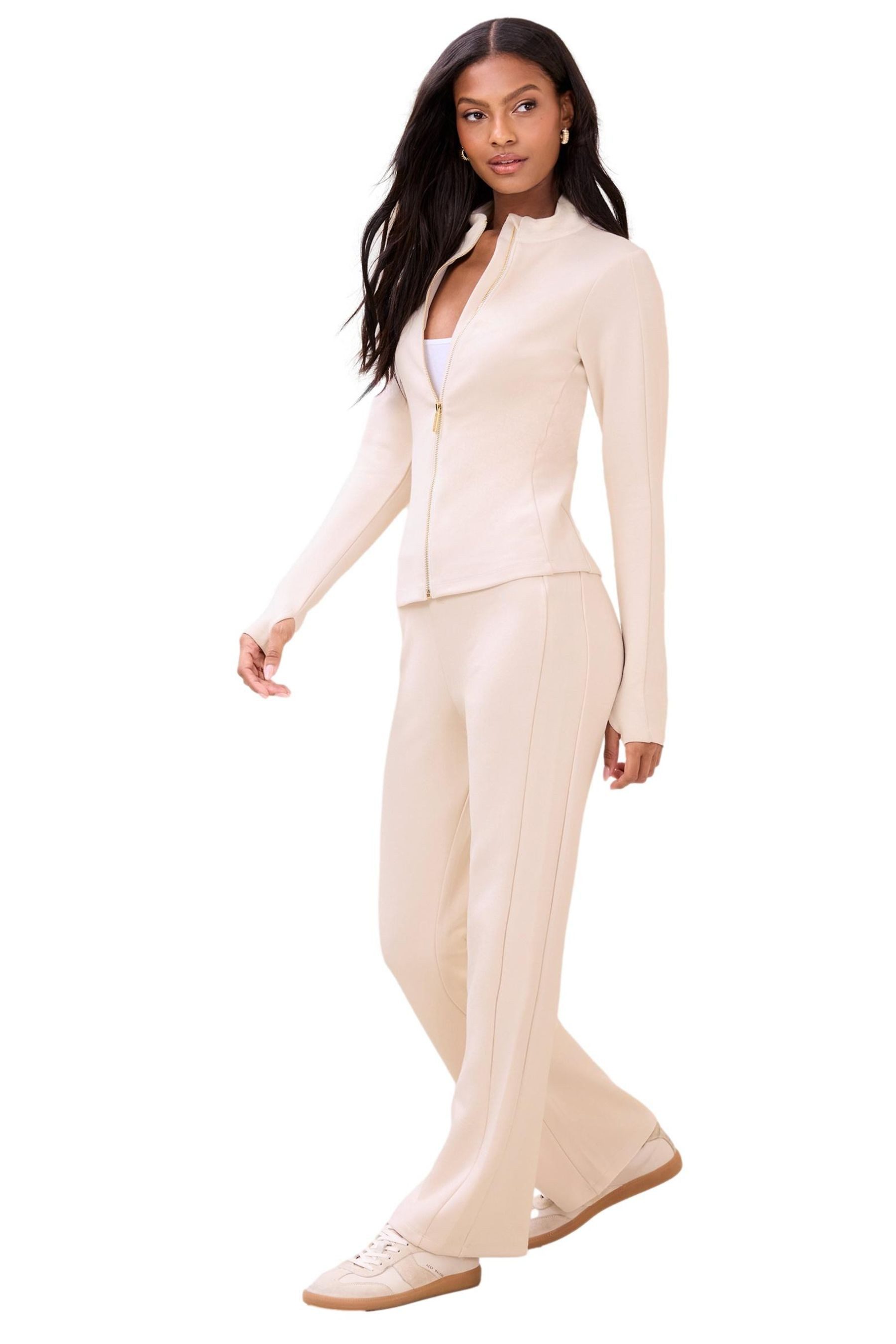 LIPSY Top & Hose Lipsy Scuba-Oberteil mit langen Ärmeln und RV (1-tlg)