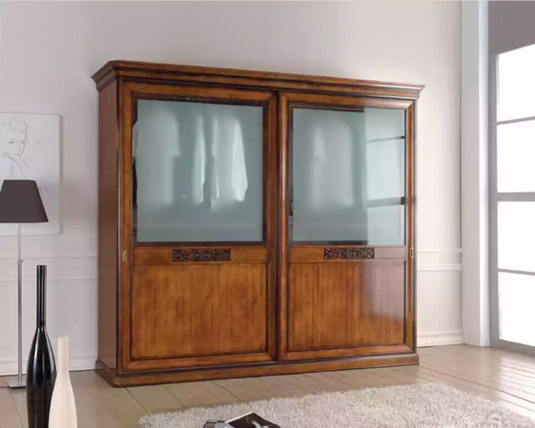 Möbel Kleiderschrank (1-St., Holz Kleiderschrank Italienische Schlafzimmer Made Luxus Italy in Neu JVmoebel Kleiderschrank)