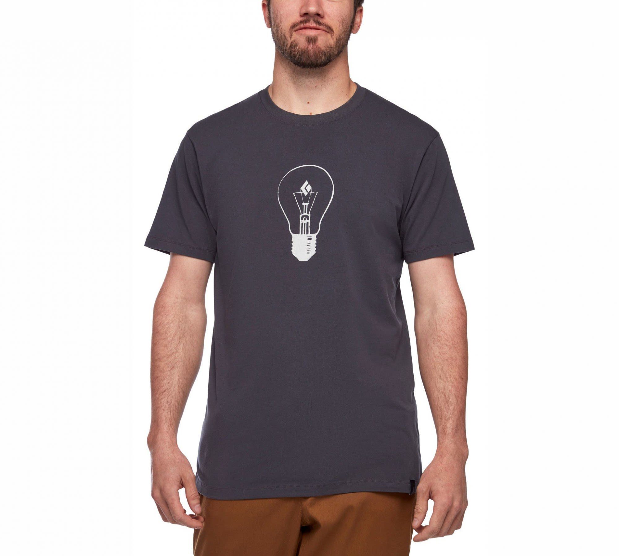 Herren Carbon M Black Idea Tee Diamond Black T-Shirt S/s Kurzarm-Shirt Diamond