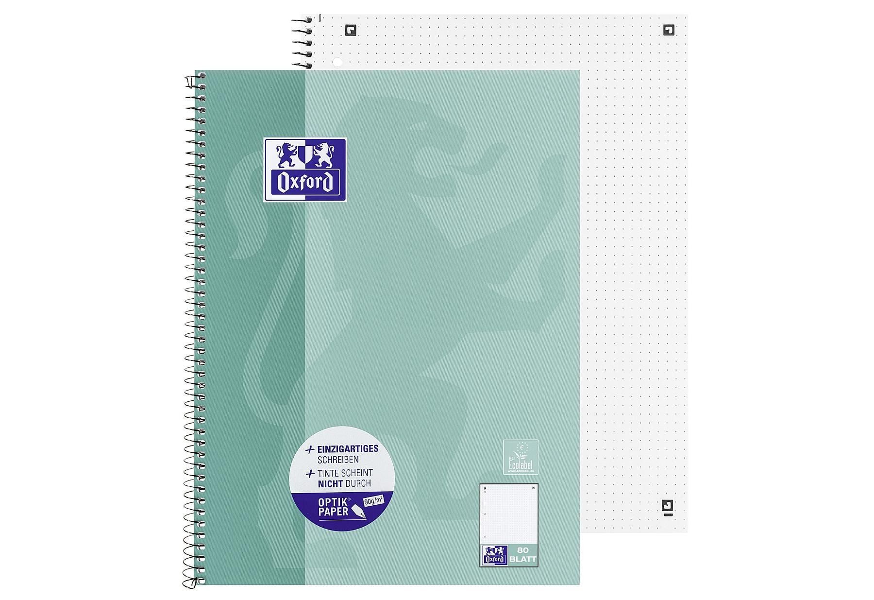OXFORD Collegeblock OXFORD Collegeblock A4+ 80 Blatt dotted – zufälliges Design