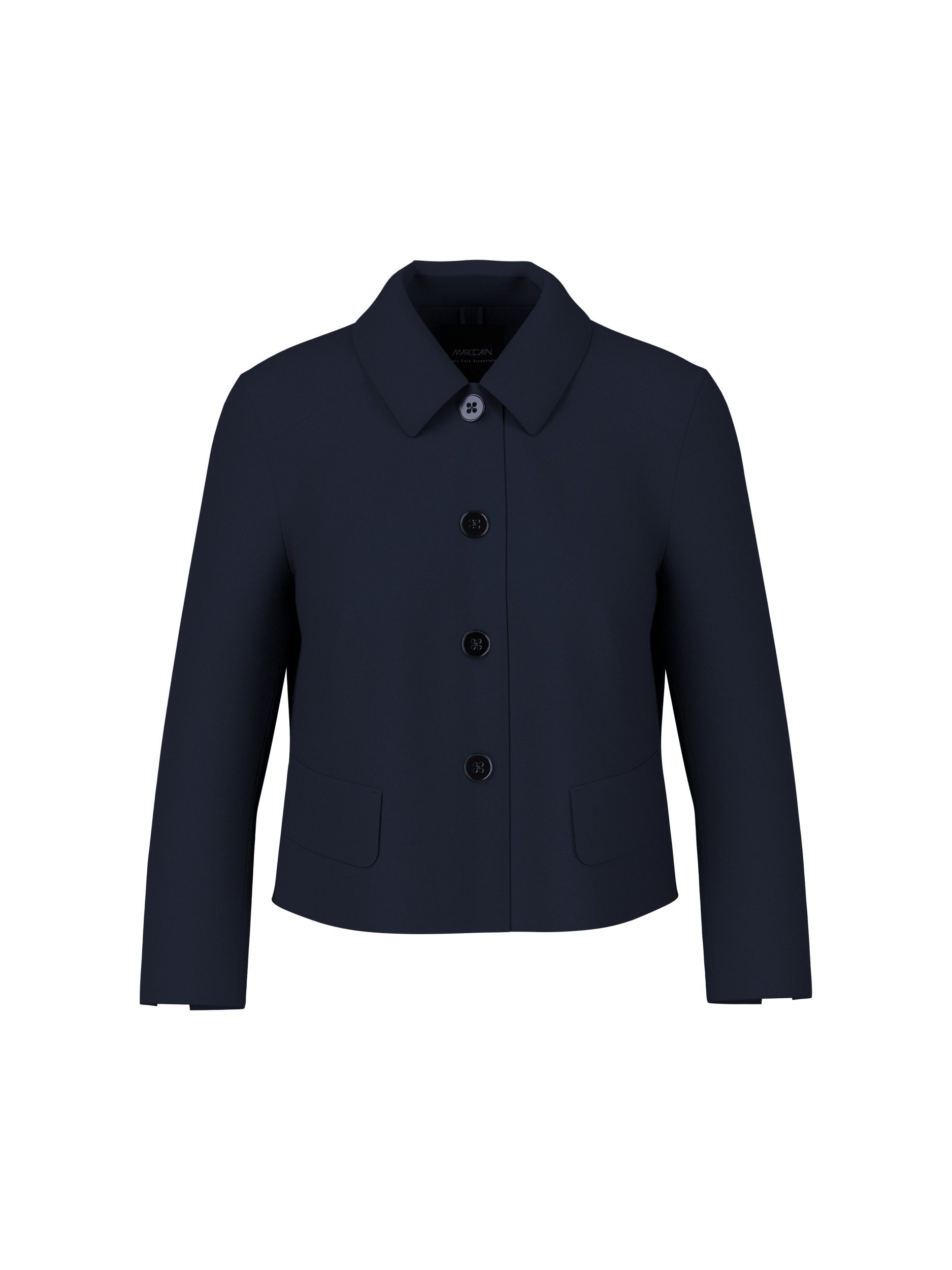Allwetterjacke Kurze Jacke mit Kentkragen - Regular Fit