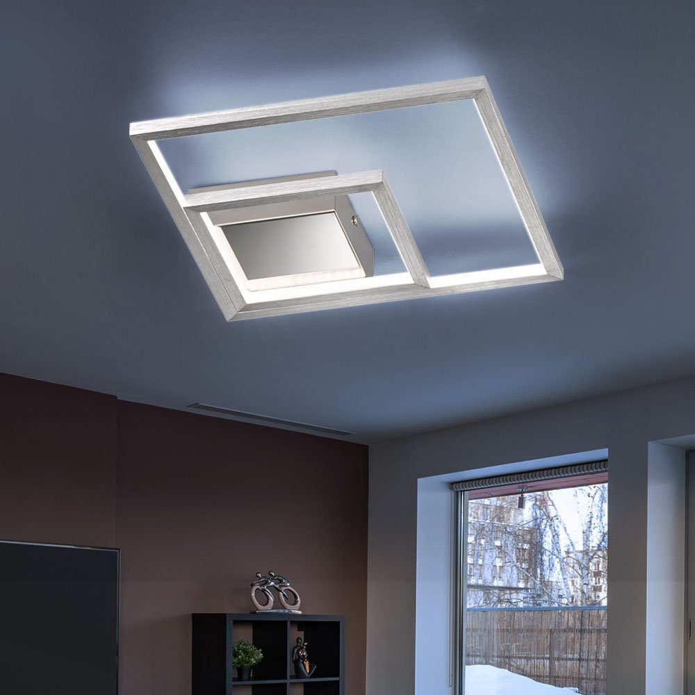 fest 3 modern LED flammig Wohnzimmerleuchte verbaut, Warmweiß, etc-shop Deckenleuchte, Deckenleuchte Deckenlampe LED LED-Leuchtmittel